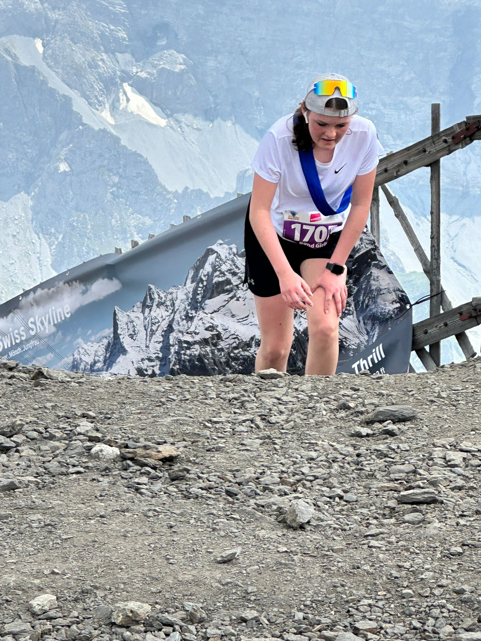 Lena kurz vor dem Ziel