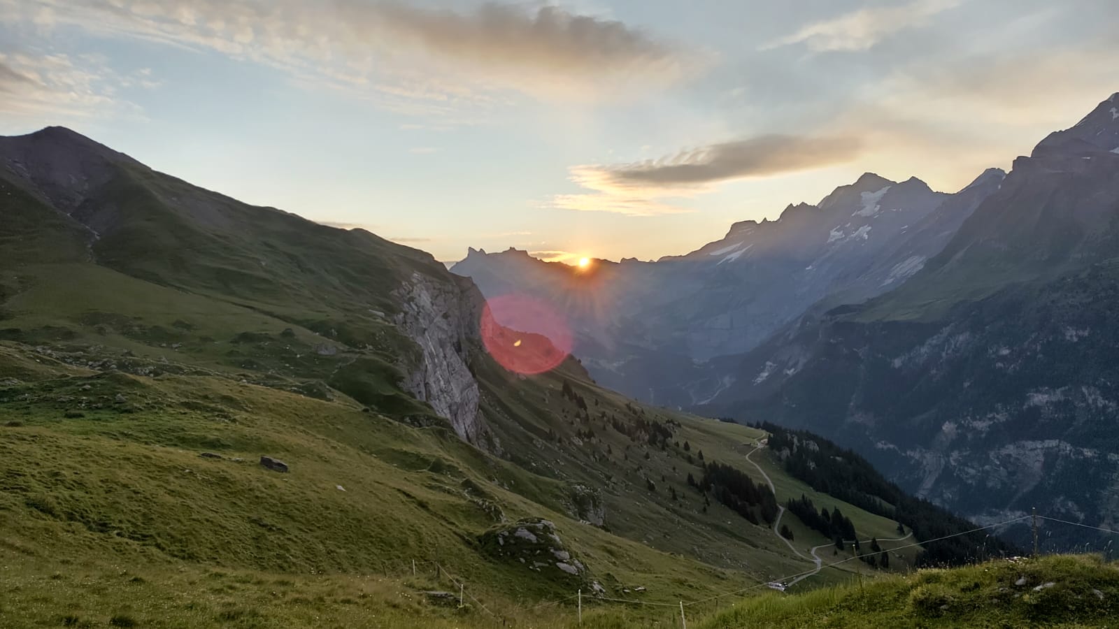 Sonnenaufgang in der Nähe von Kandersteg
