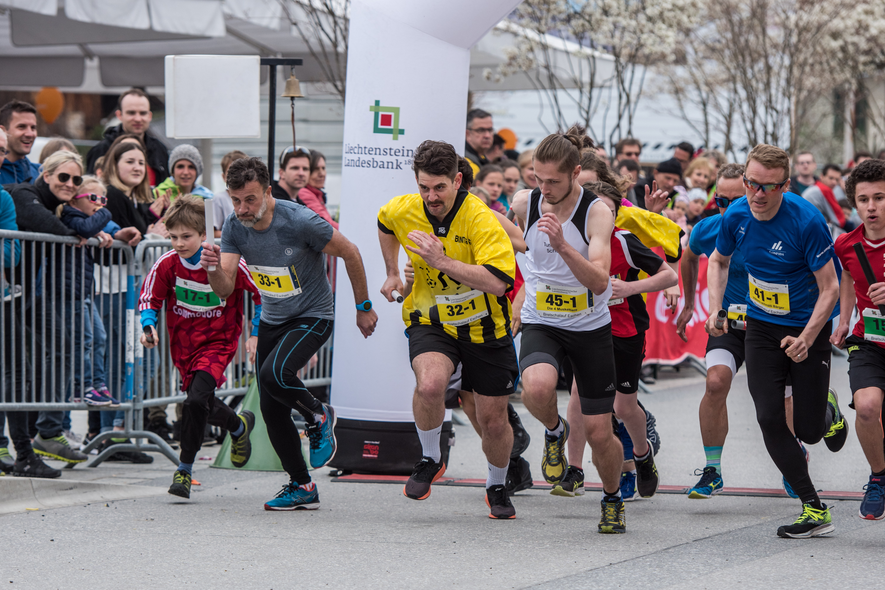 Jann in der vordersten Startreihe