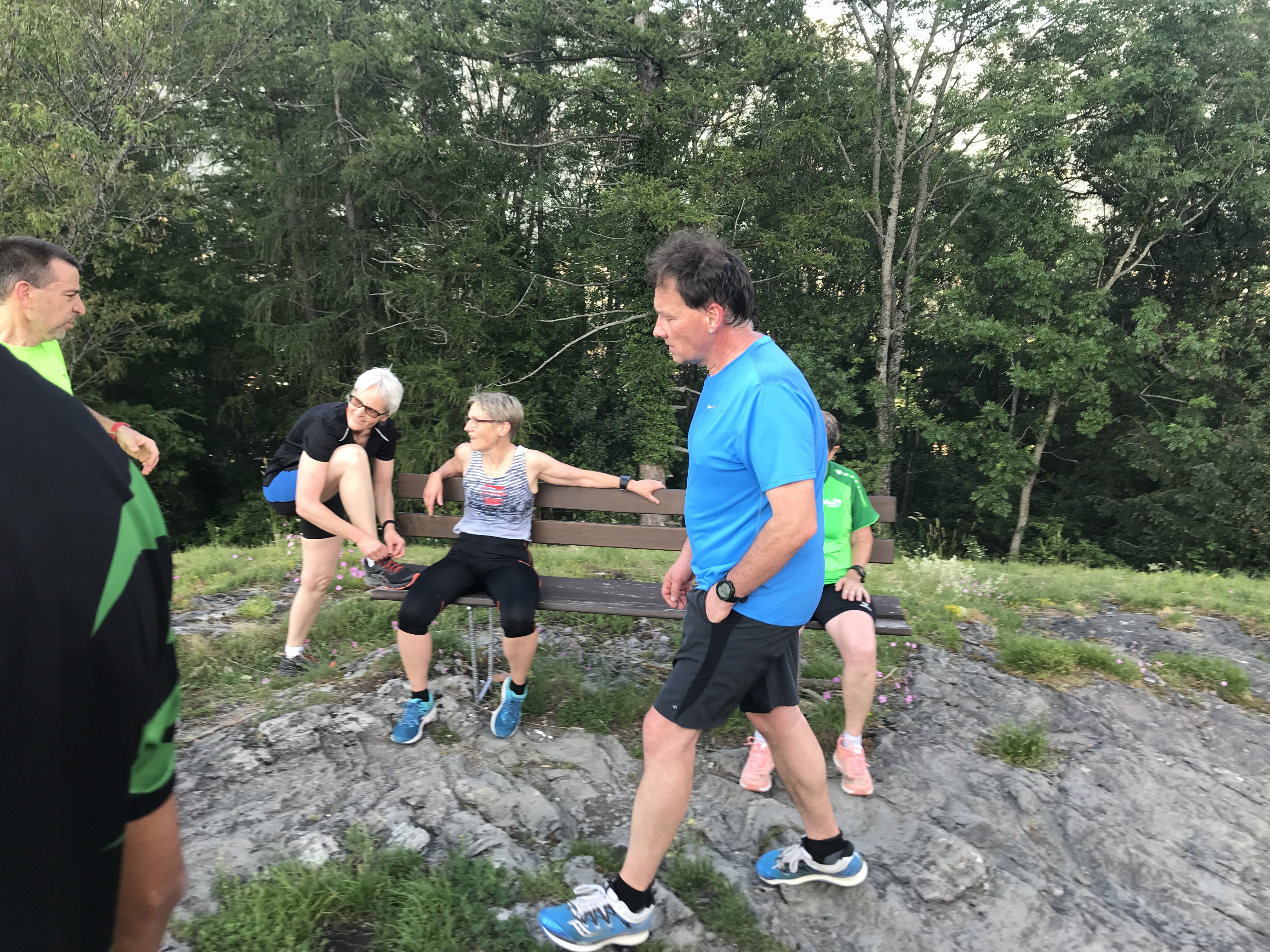 Das Bänkli dient zur kurzen Erholung