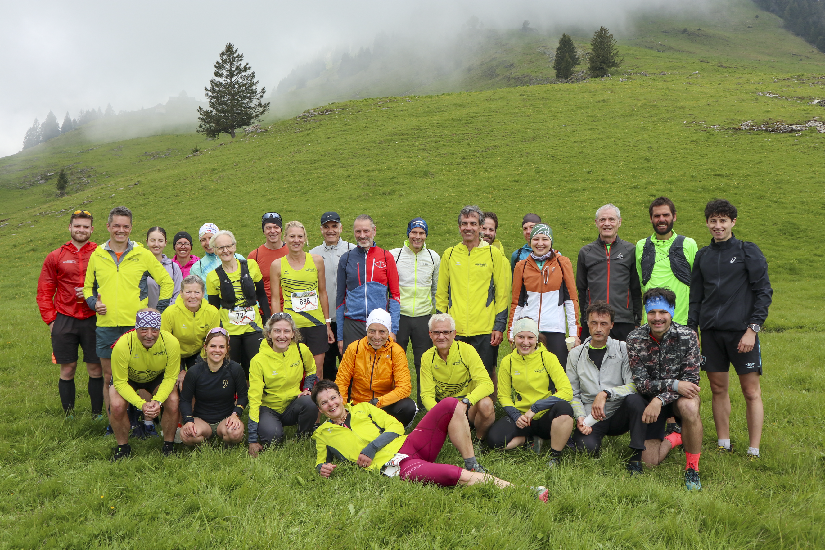 Alle glücklich auf Gamperney