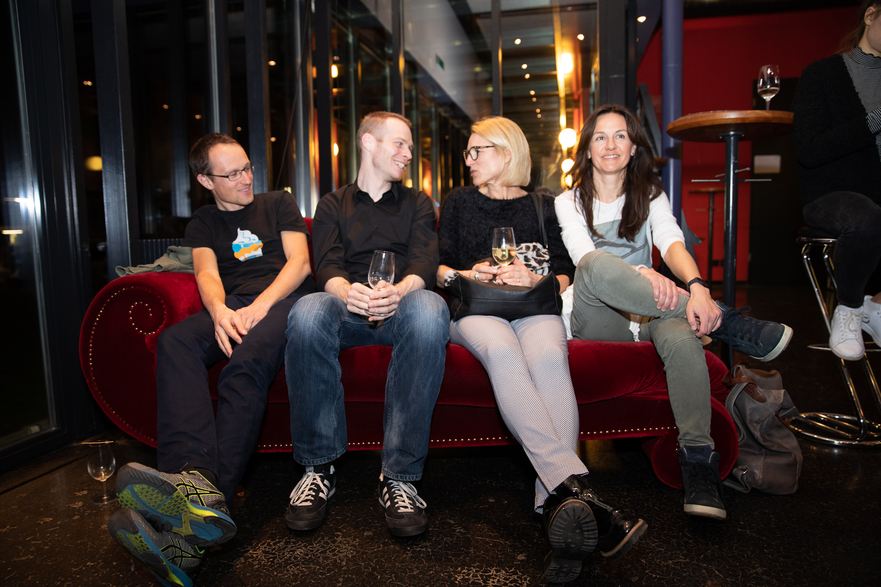 gute Laune im Publikum