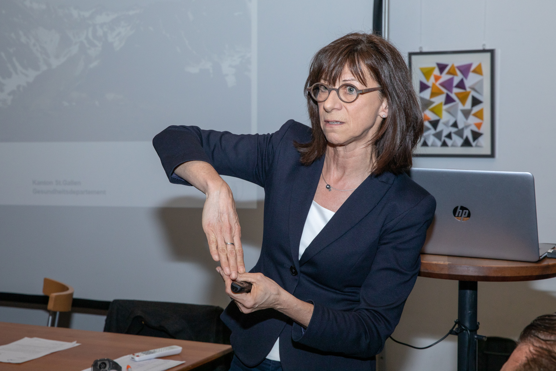 Heidi Hanselmann im Element