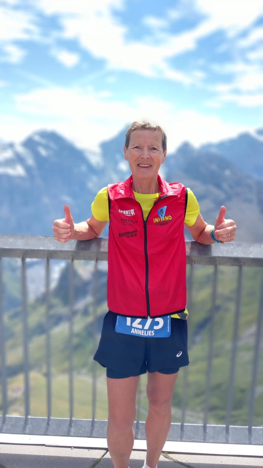 Annelies im Ziel