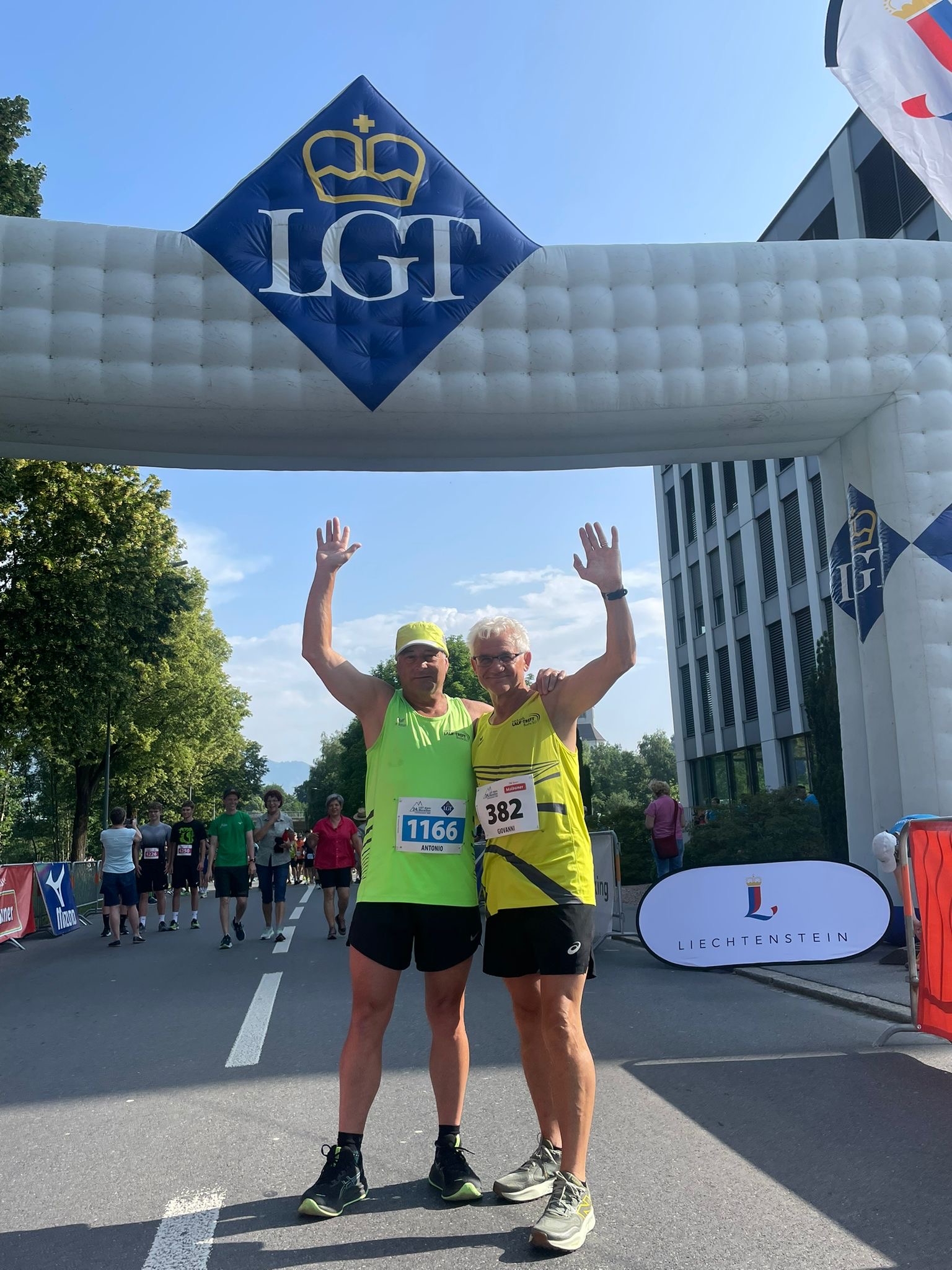 Antonio und Guiseppe vor dem Start