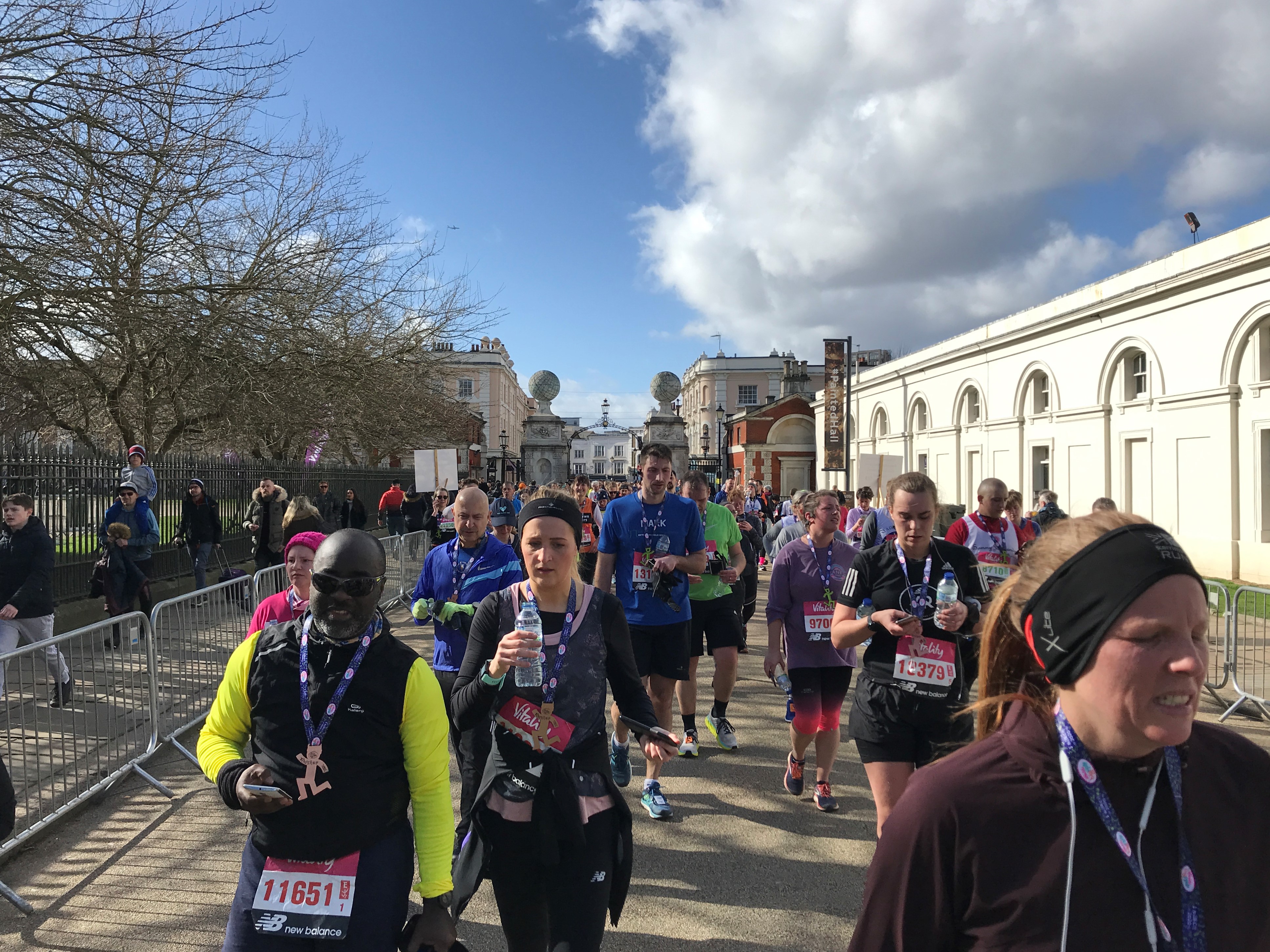 im Ziel in Greenwich