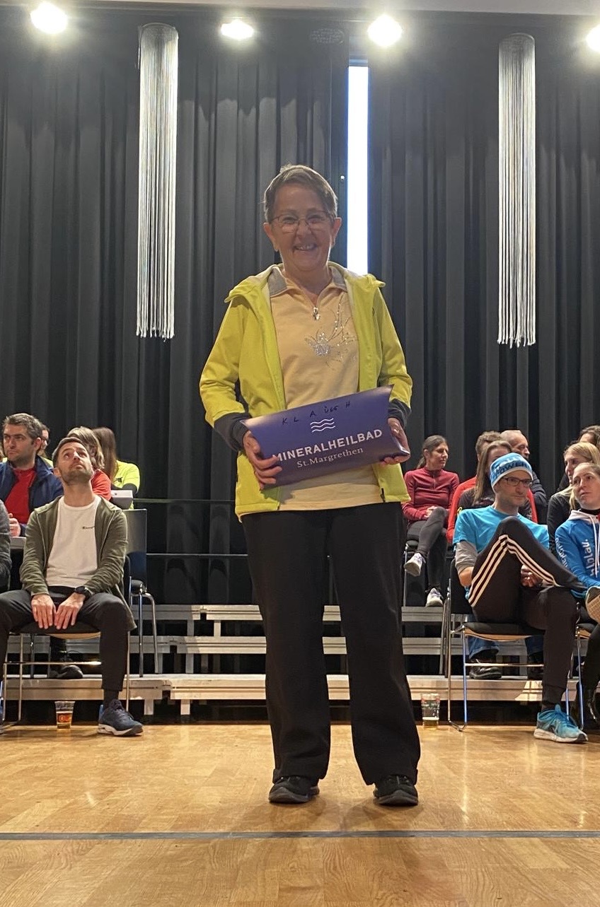 Ganz überraschend durfte auch Hilde aufs Podium.