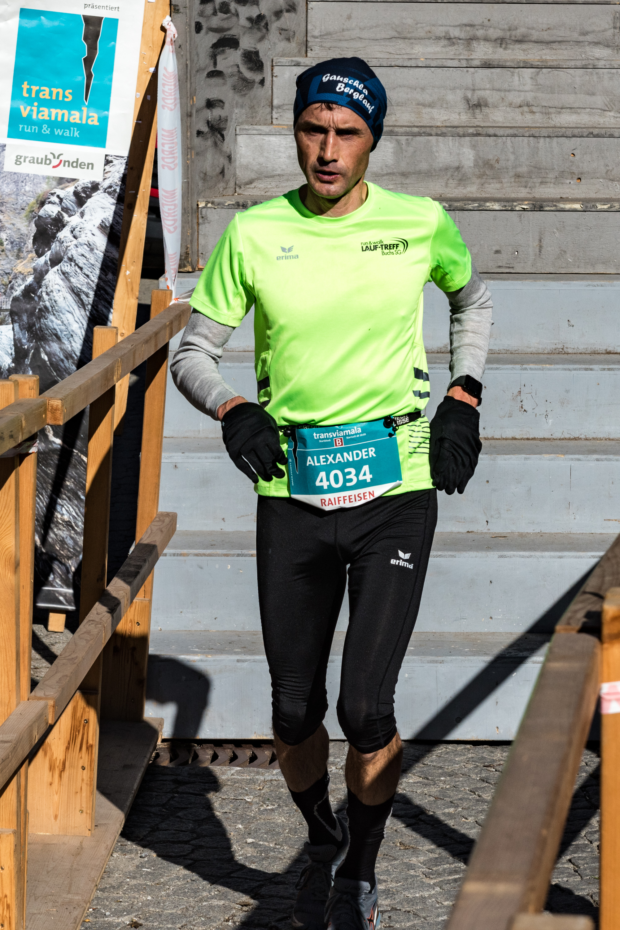 Alex im Ziel in Donat