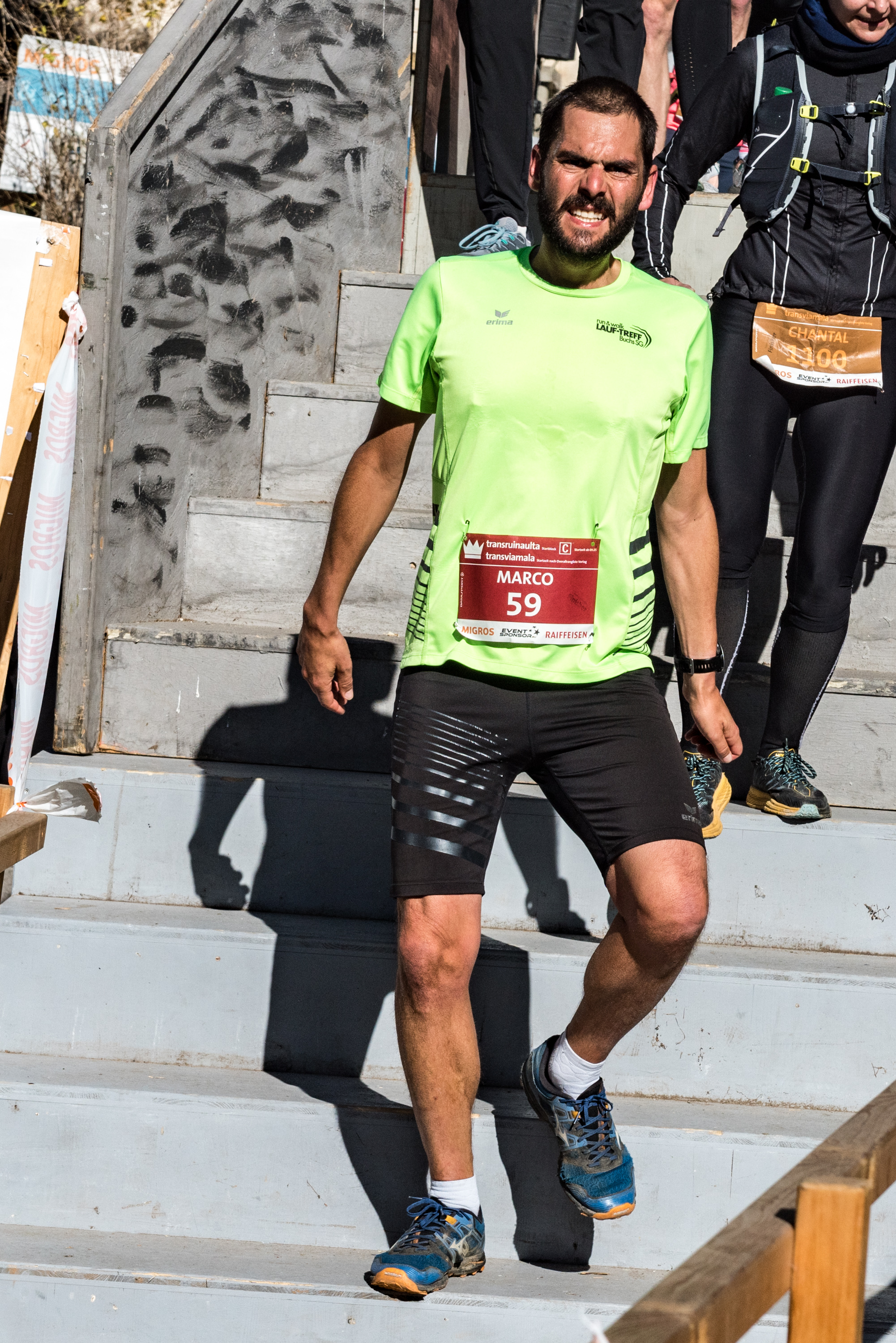 Schluchtenkönig Marco im Ziel in Donat