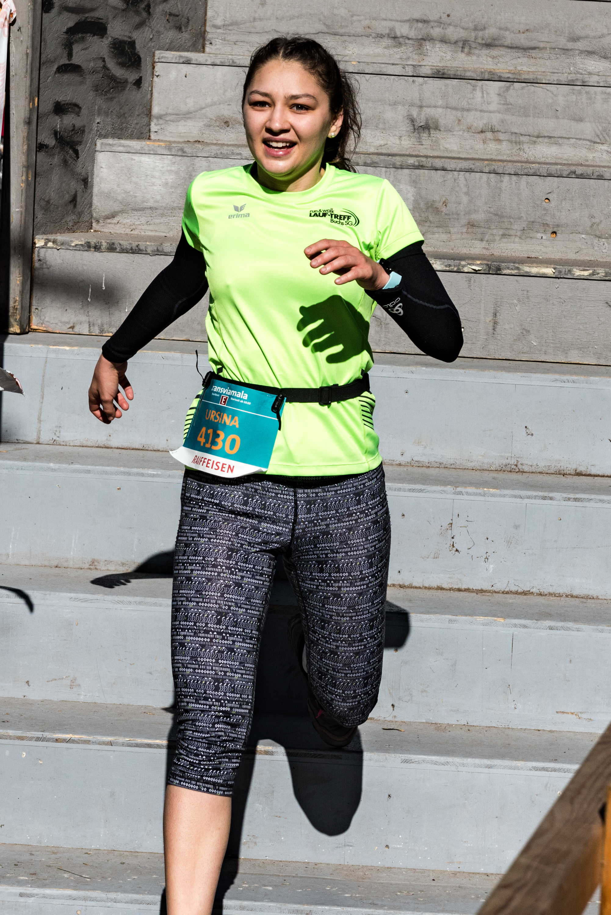 Ursina im Ziel in Donat