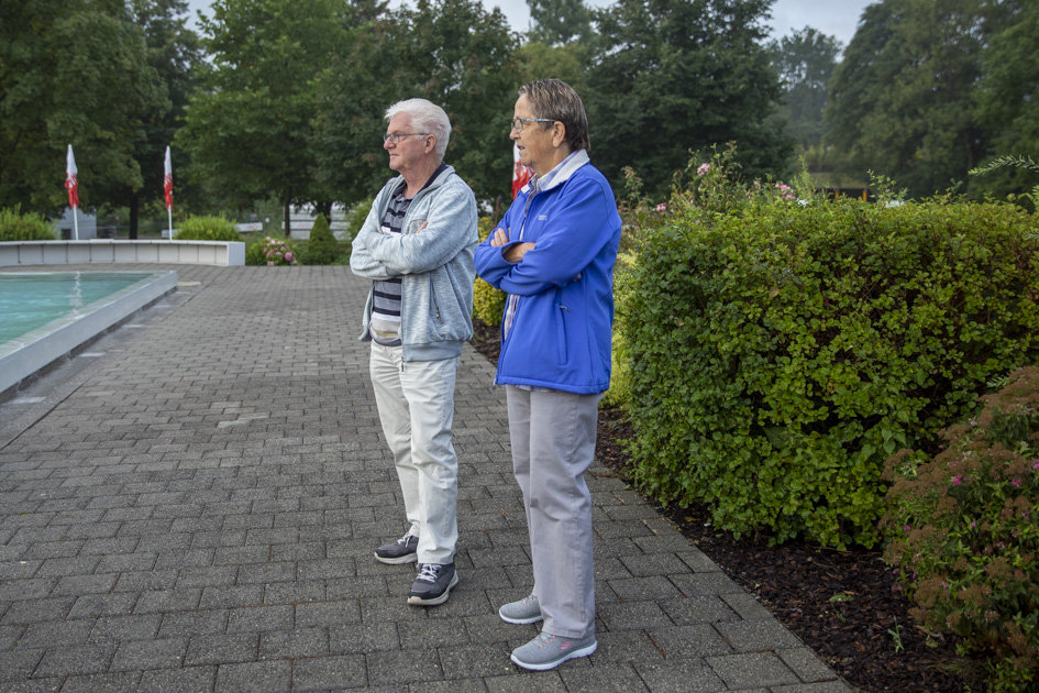 Treue Zuschauer am morgen früh