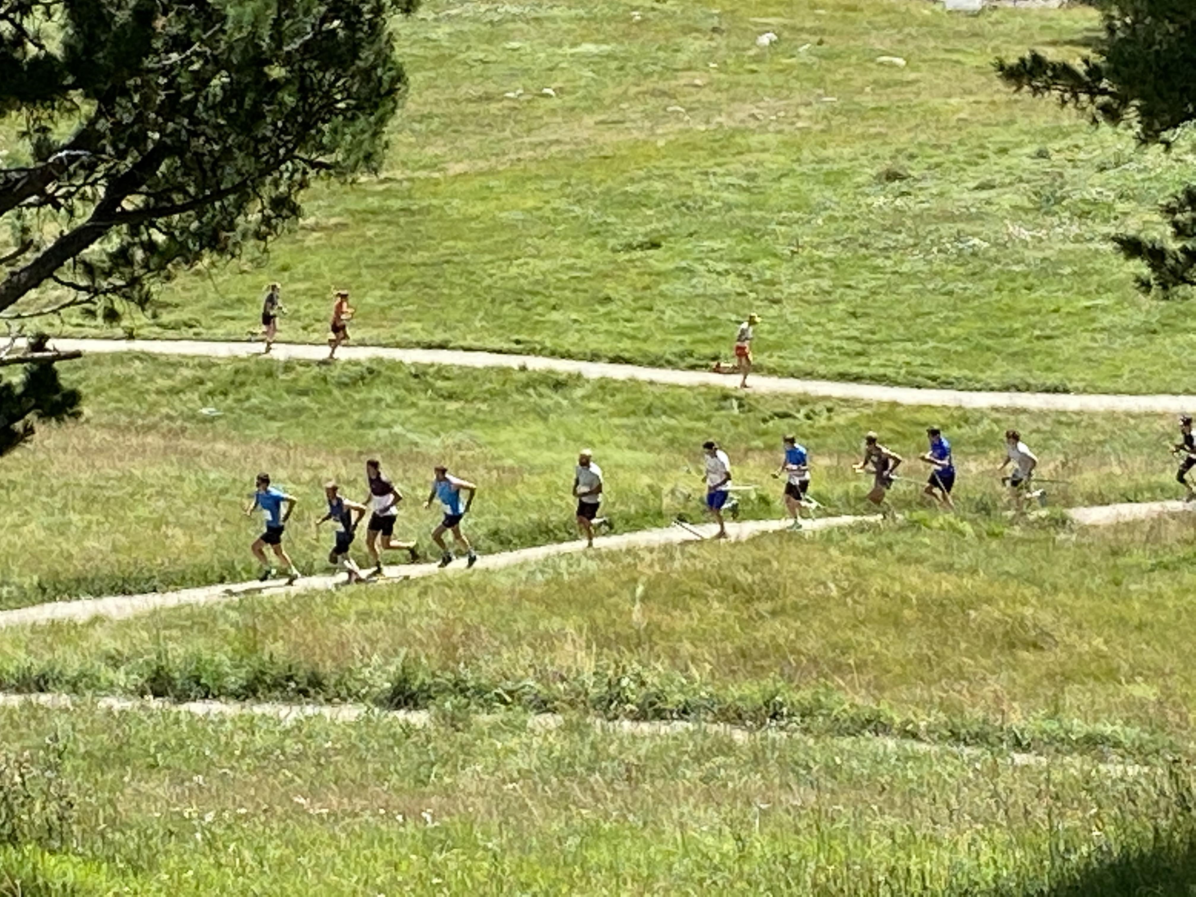 Nach dem Start zum Vertical