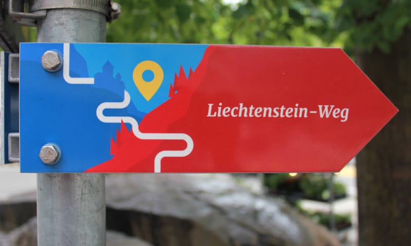 Gemeinsames Laufen auf dem Liechtenstein-Weg 10.8.19