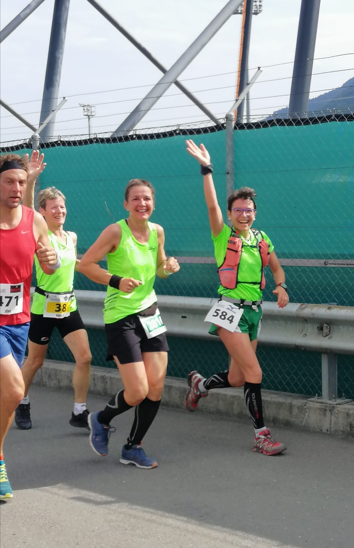 Annelies, Claudia und Silvia kurz vor Vaduz