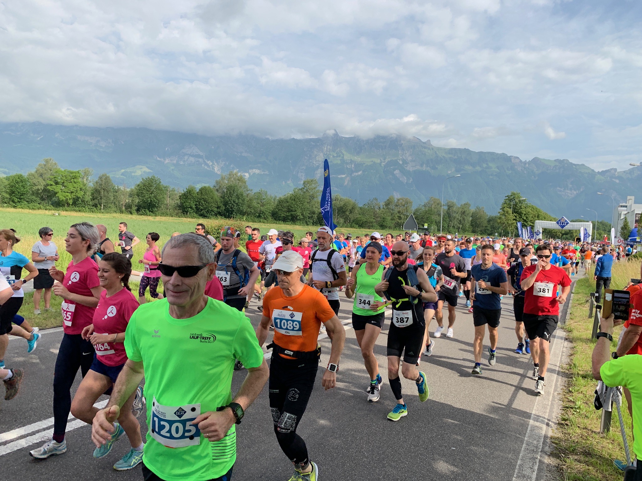 Peter und Tina am Start