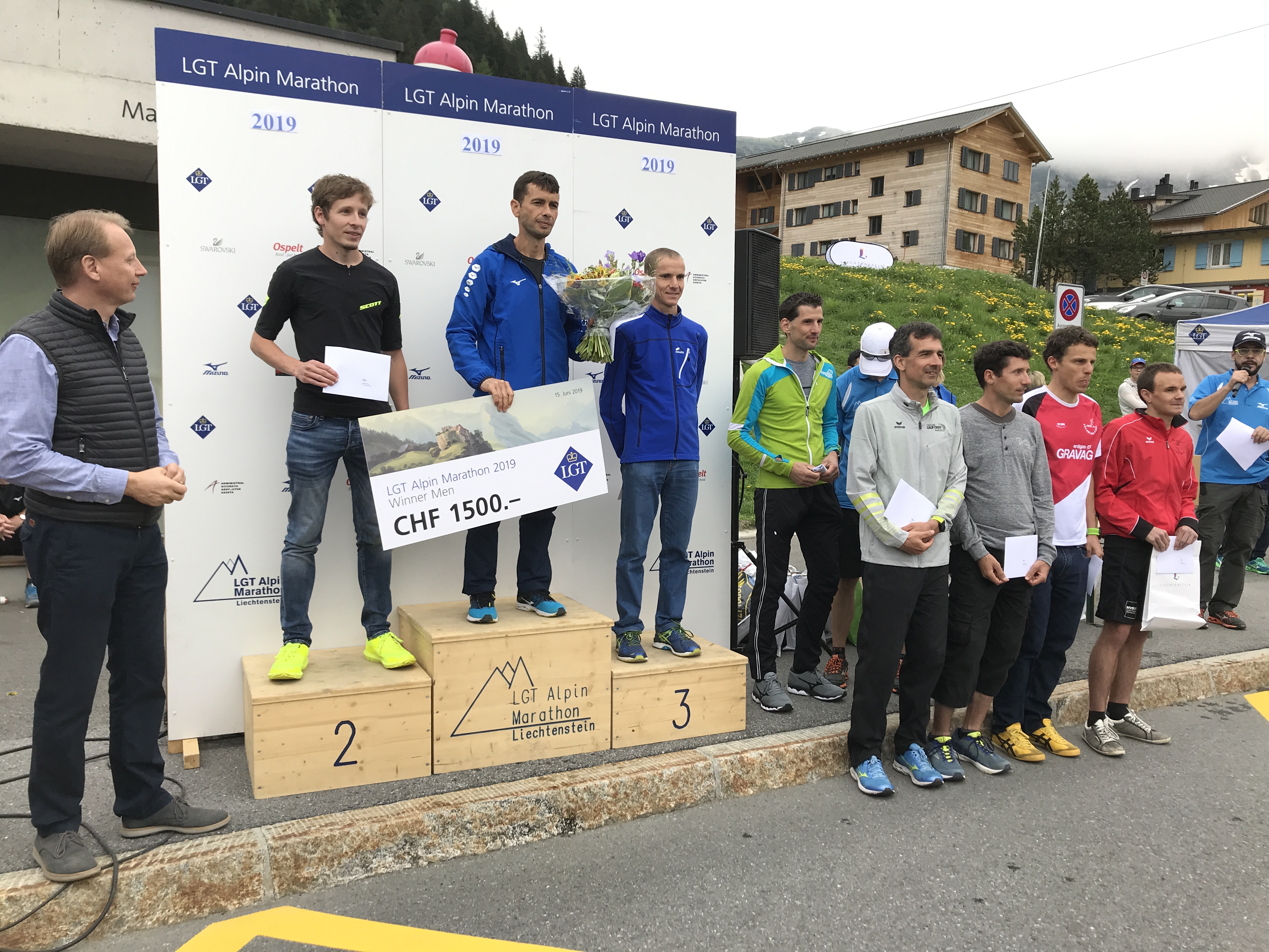 Siegerehrung der Herren mit Alex