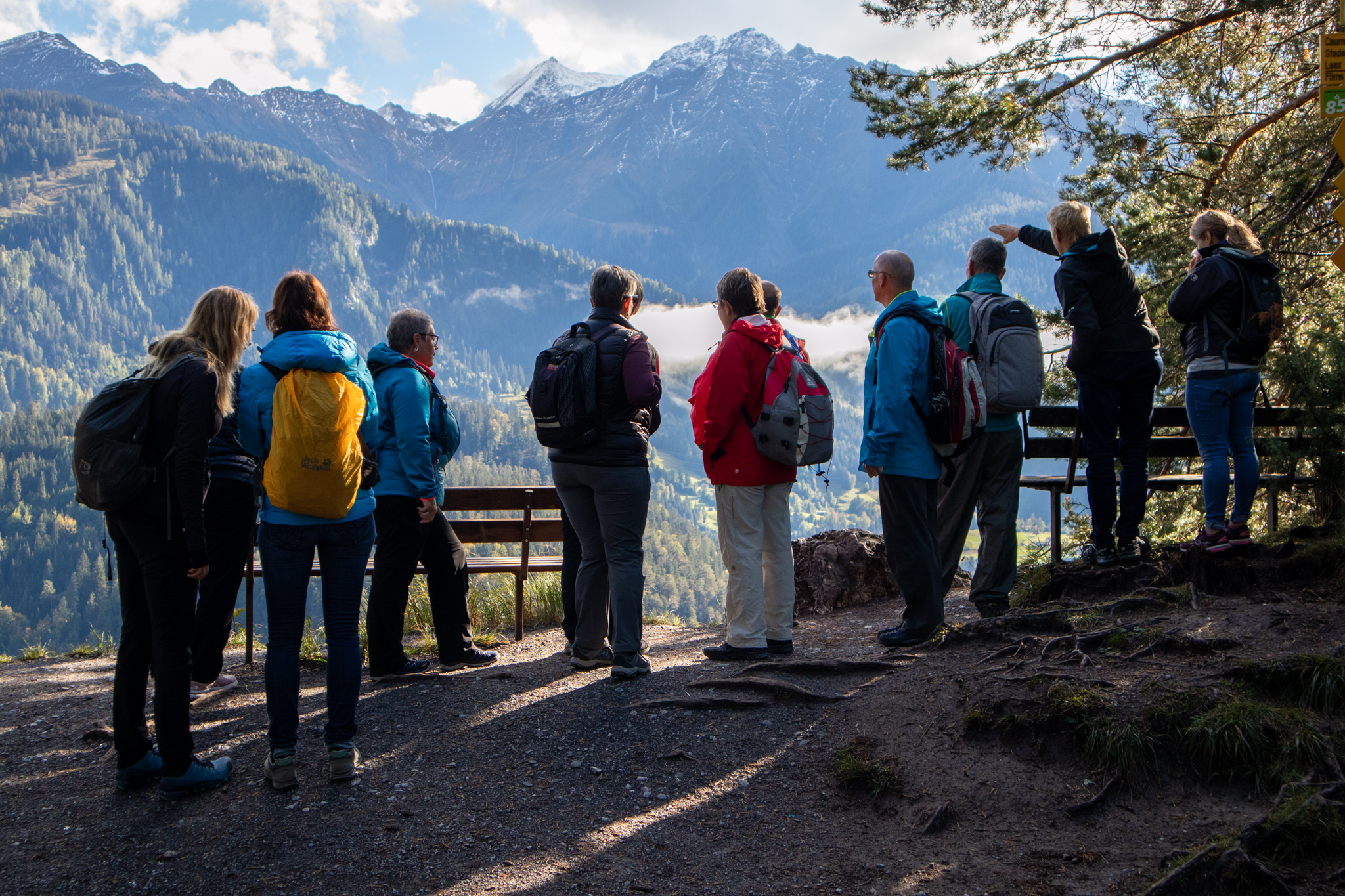 Daniel wirbt für den Safier Berglauf