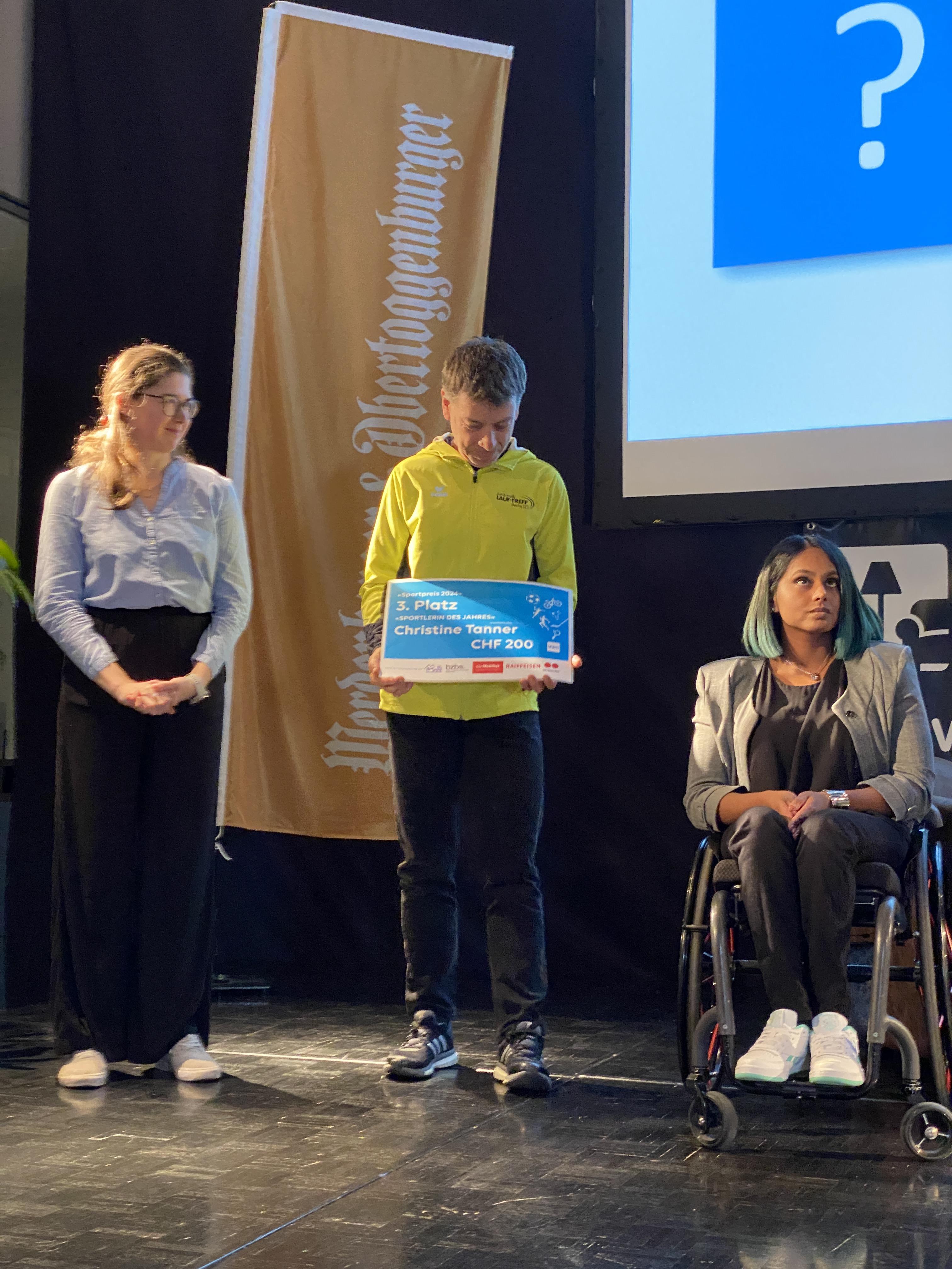 3. Rang zur "Sportlerin des Jahres, W&O" gefeiert