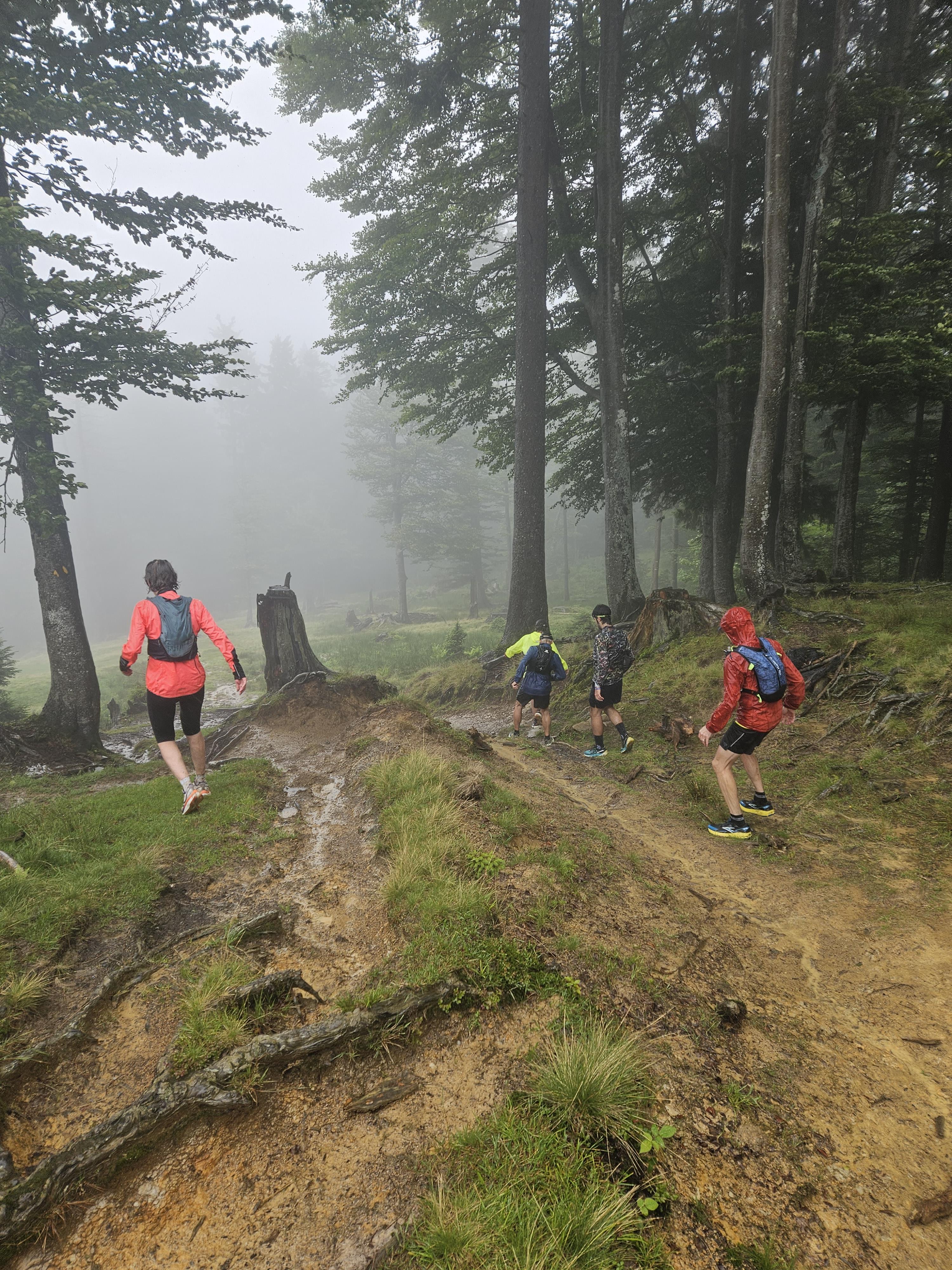Rutschig! Abstieg vom Regelstein Richtung Rickenpass