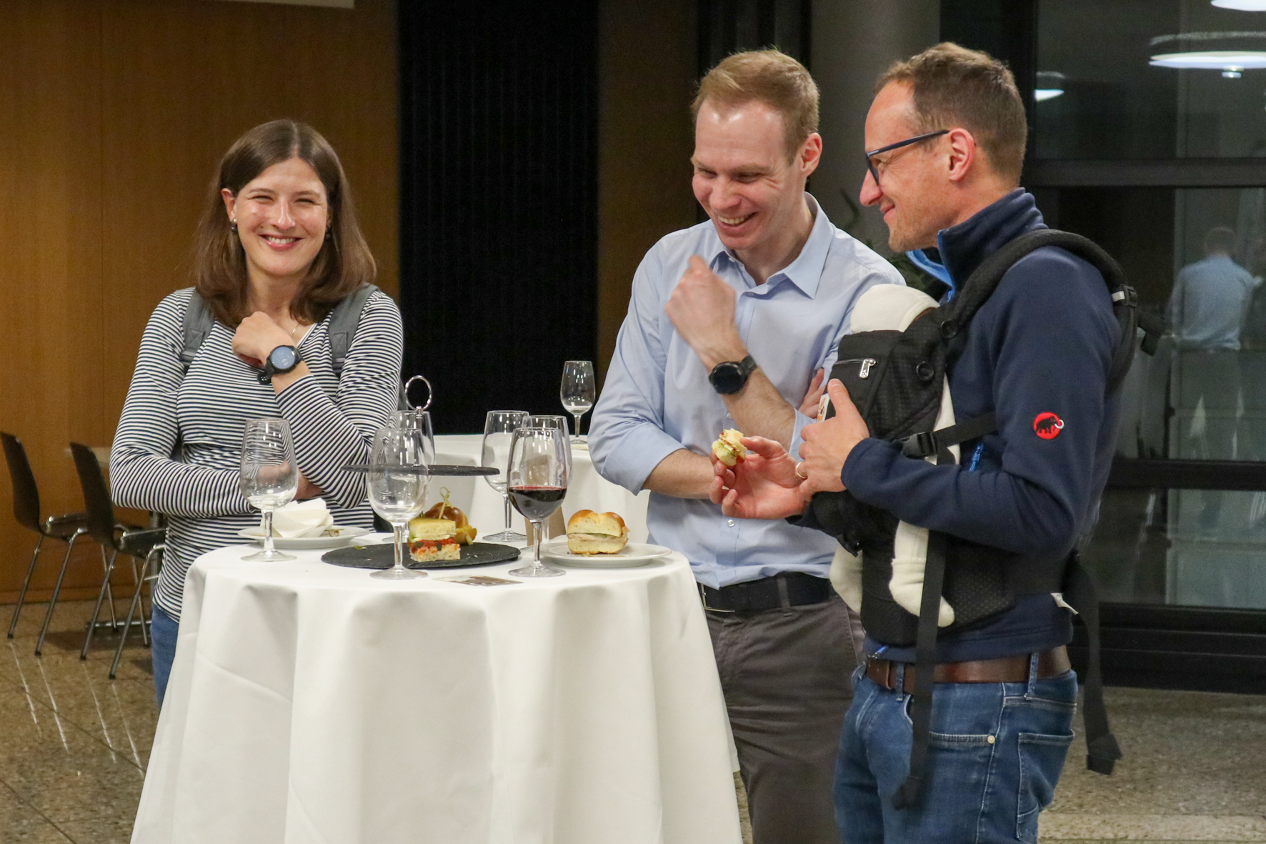 Tina, Roger und Thomas mit klein Lieselotte