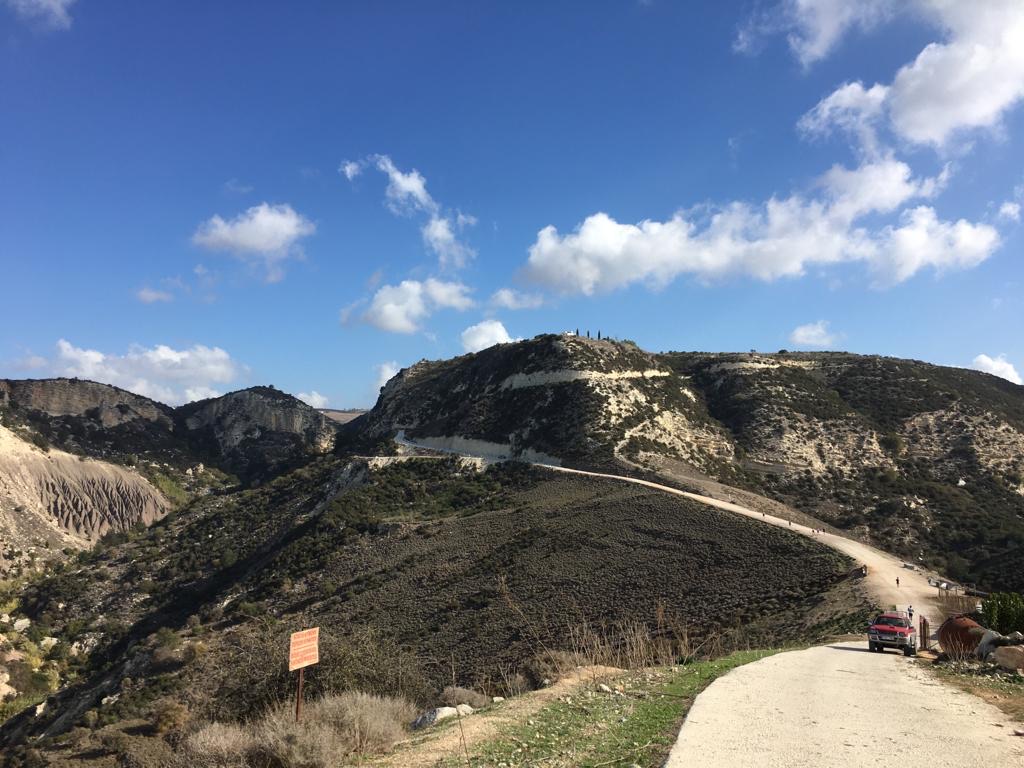 Die Berglaufstrecke des 2. Tages