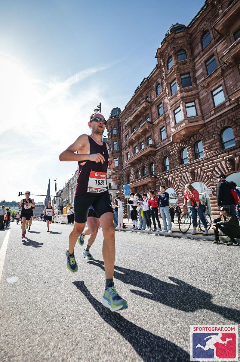 Thomas mit hohem Tempo unterwegs