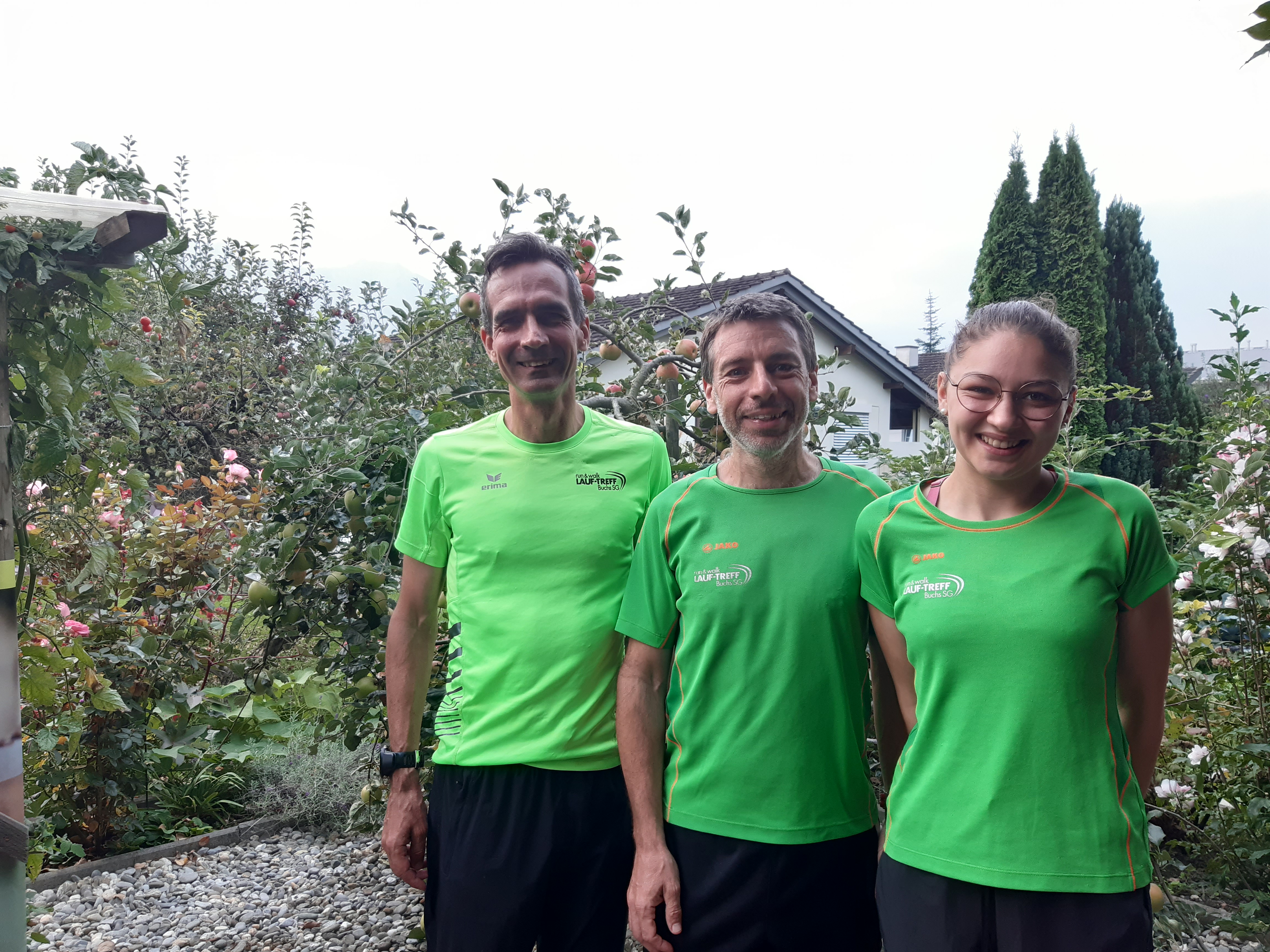 Alex, Roland, Ursina, unsere drei Lauf-Treff-Teilnehmenden