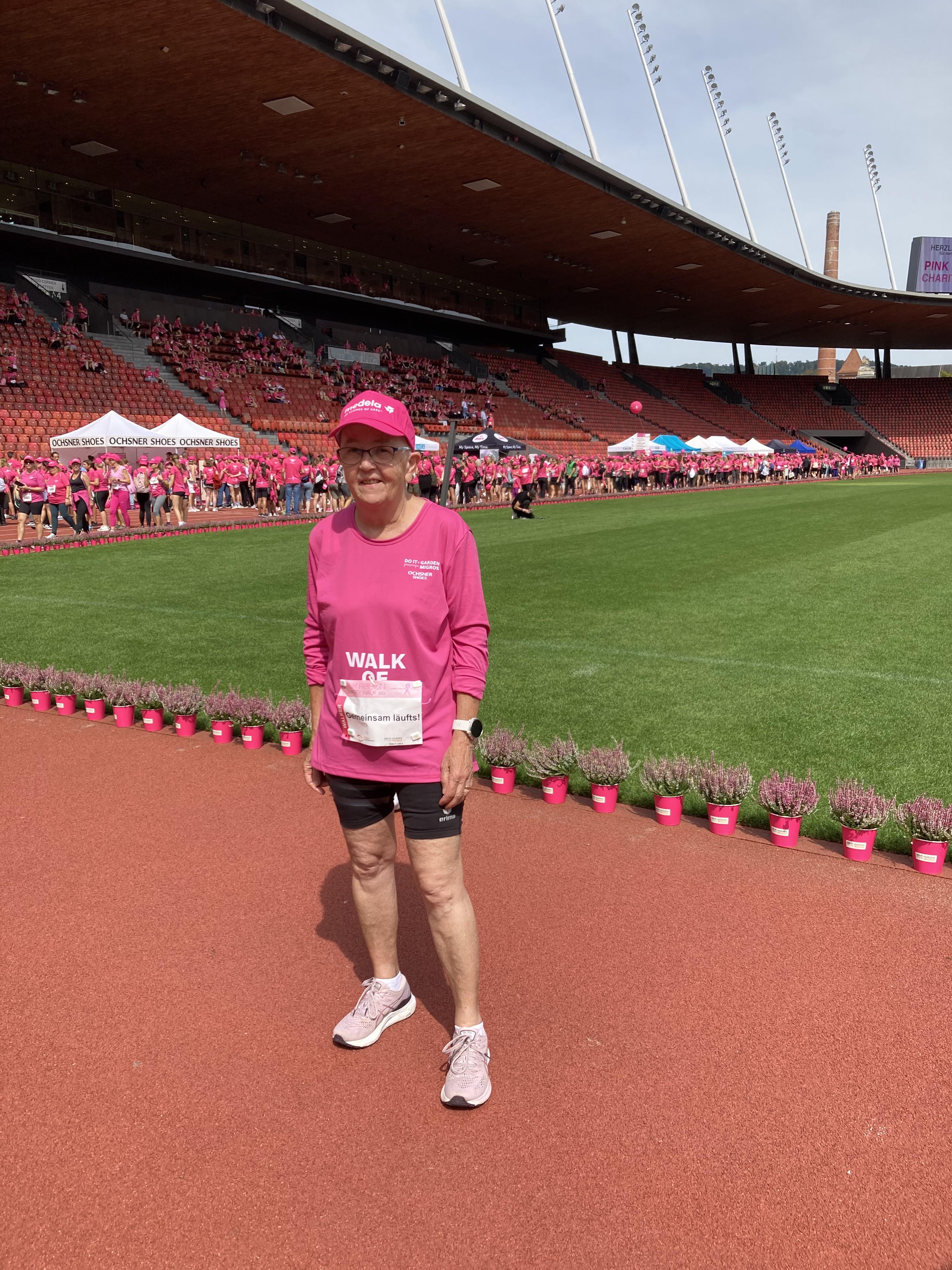 Hilde bereit  für das grosse Bild und den Walk