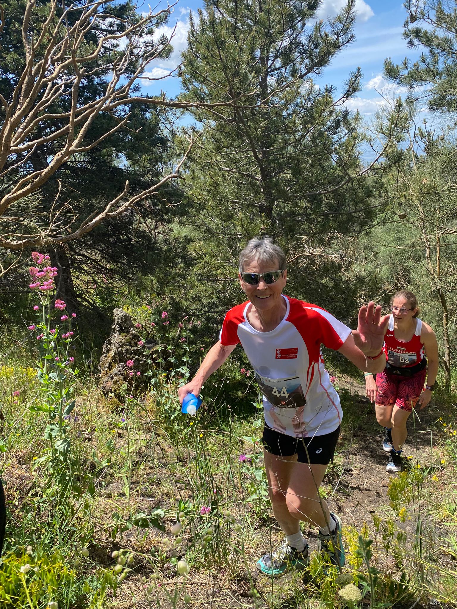 Annelies auf der Classic-Strecke