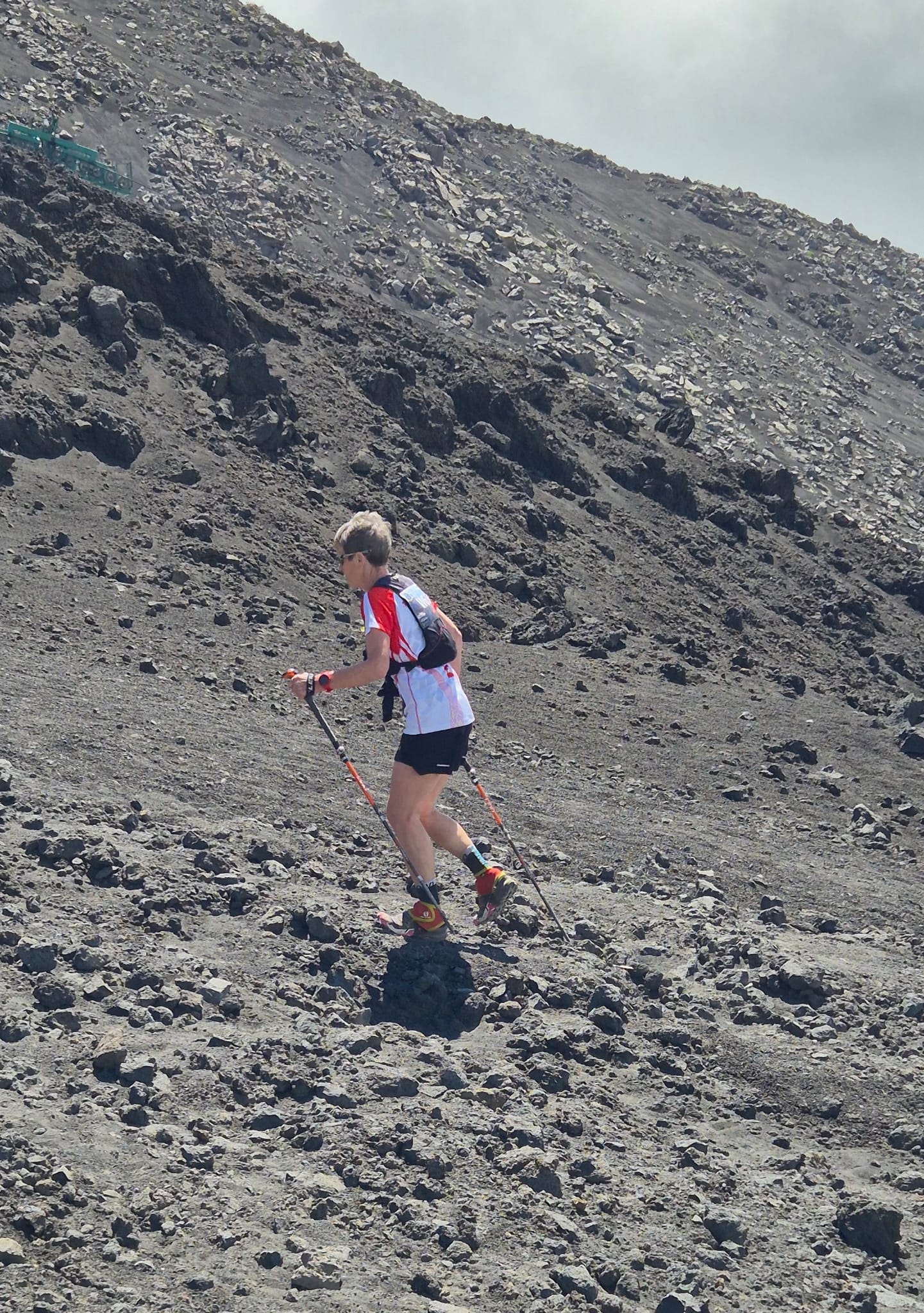 Annelies beim Uphill