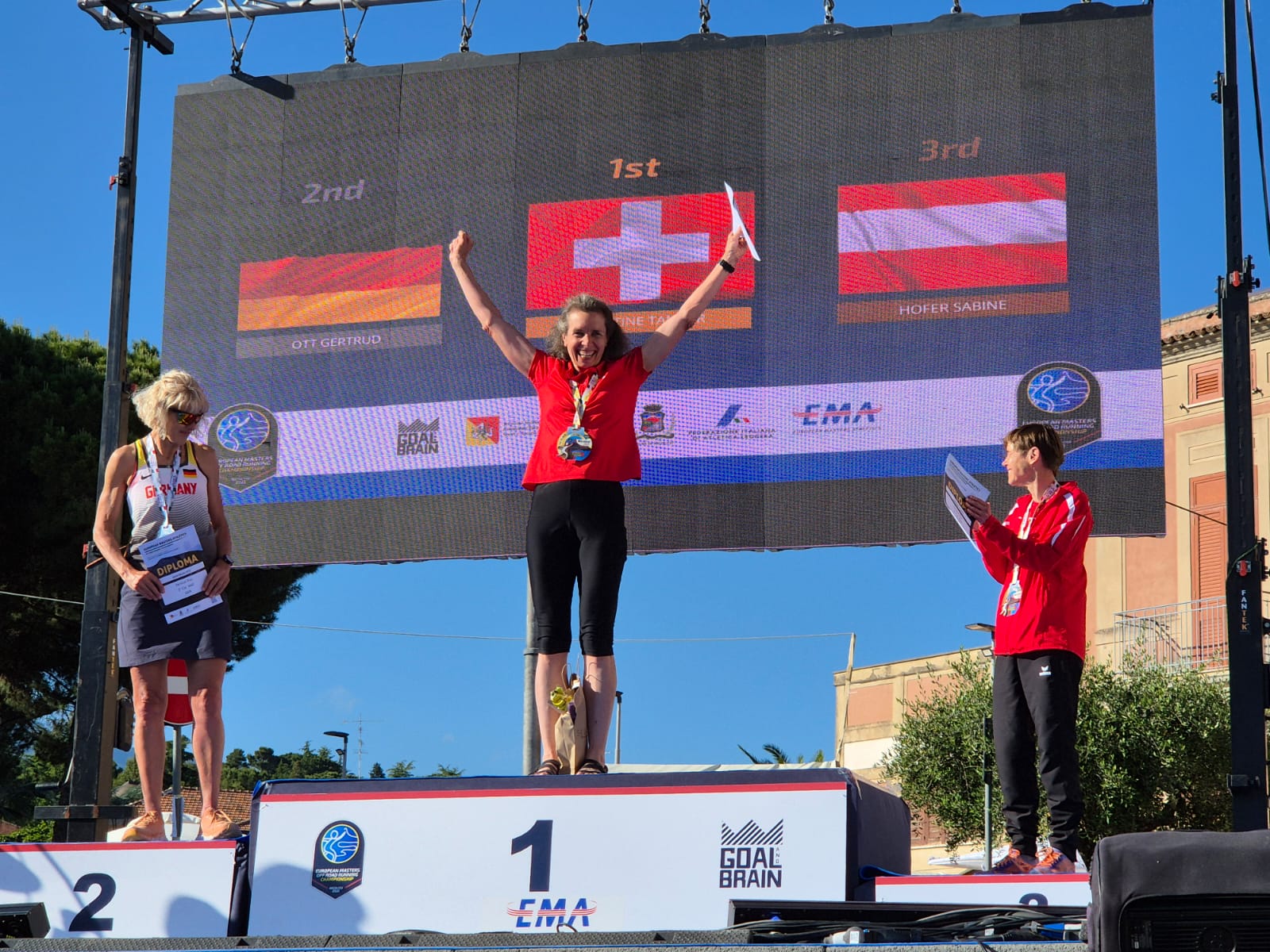 Europameisterin Christine Tanner