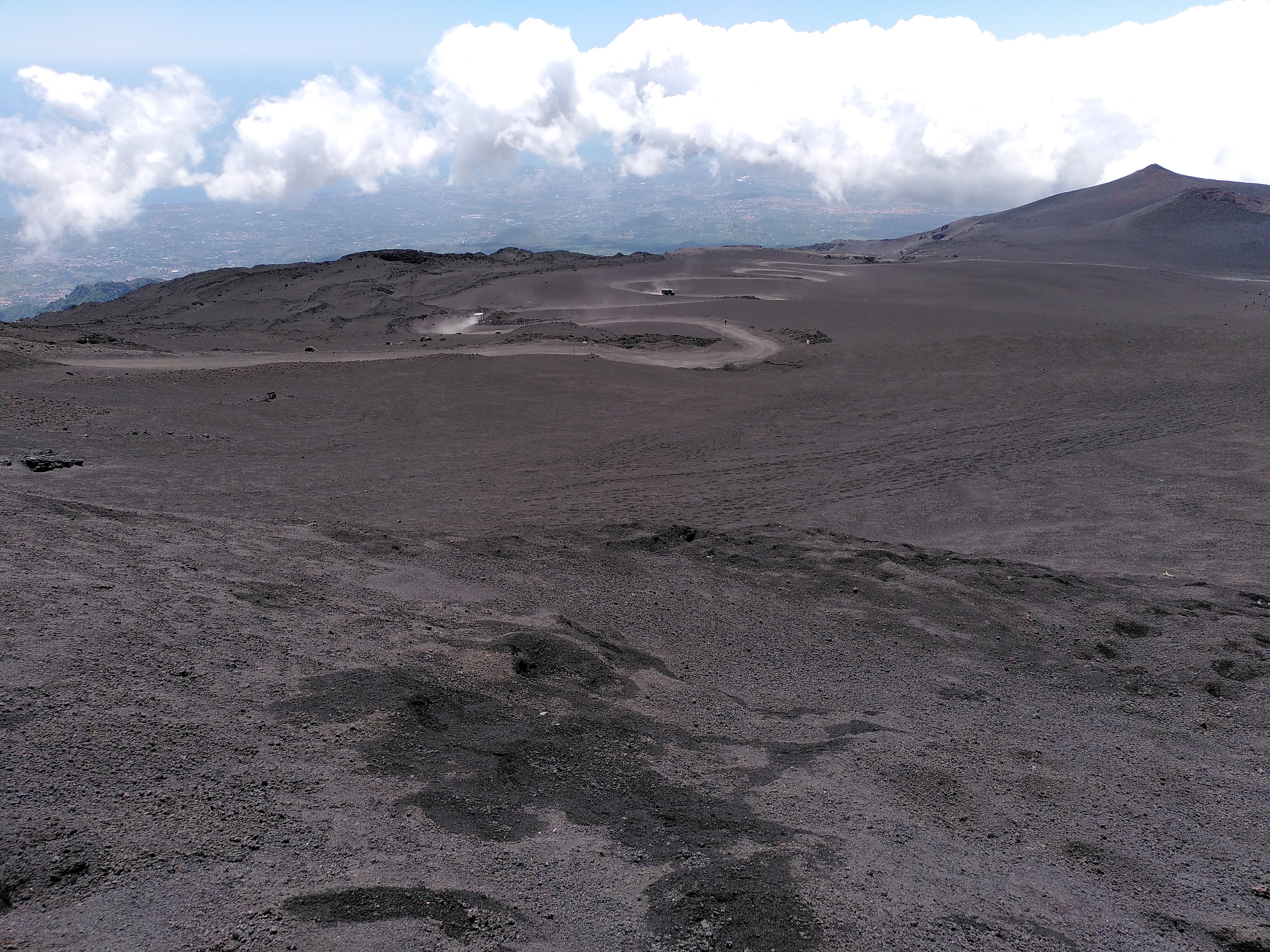 Man spürt: Hier ist ein Vulkan aktiv.