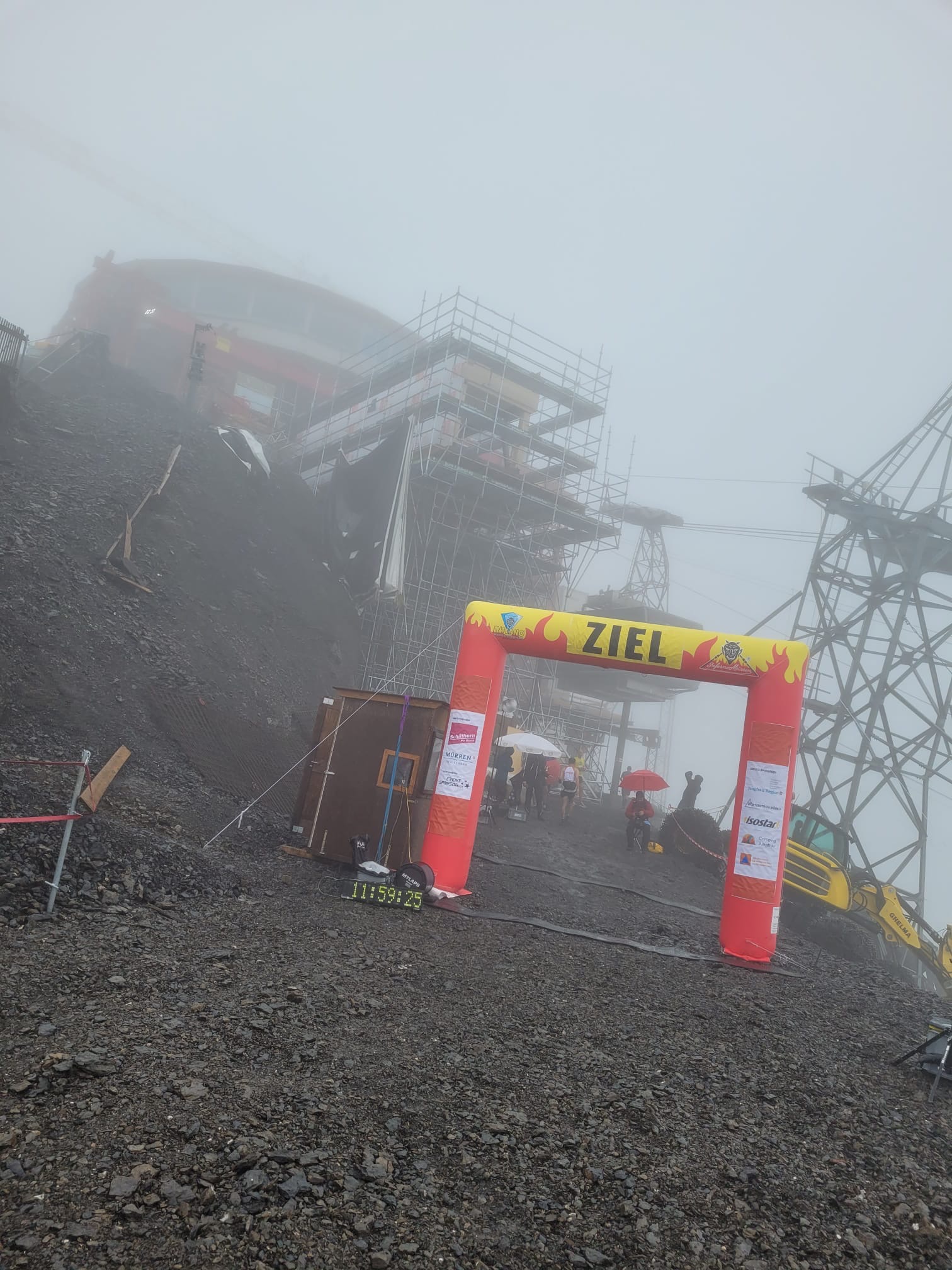 So sah das Ziel aus.
