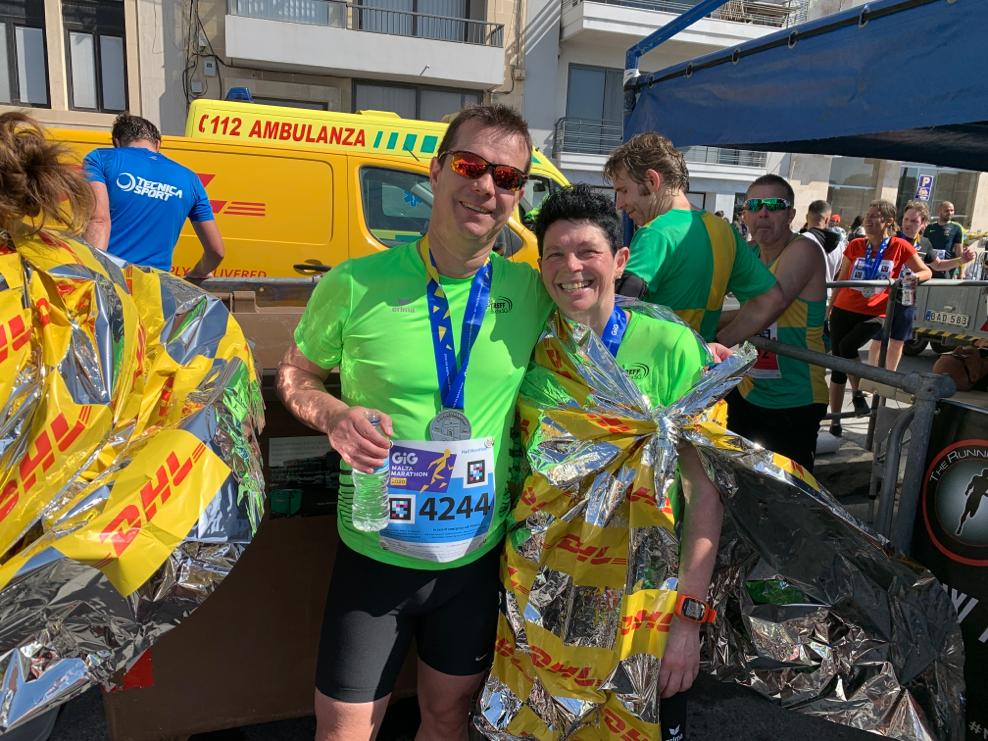 Ziel erreicht: Mario und Cornelia