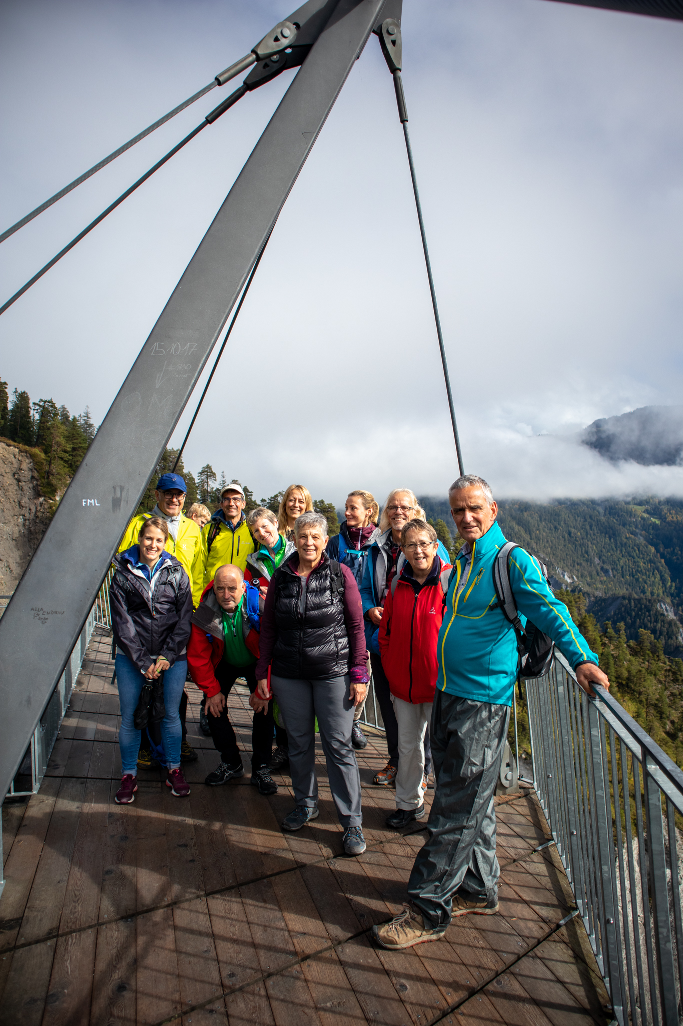 Auf der Aussichtsplattform "Il Spir"
