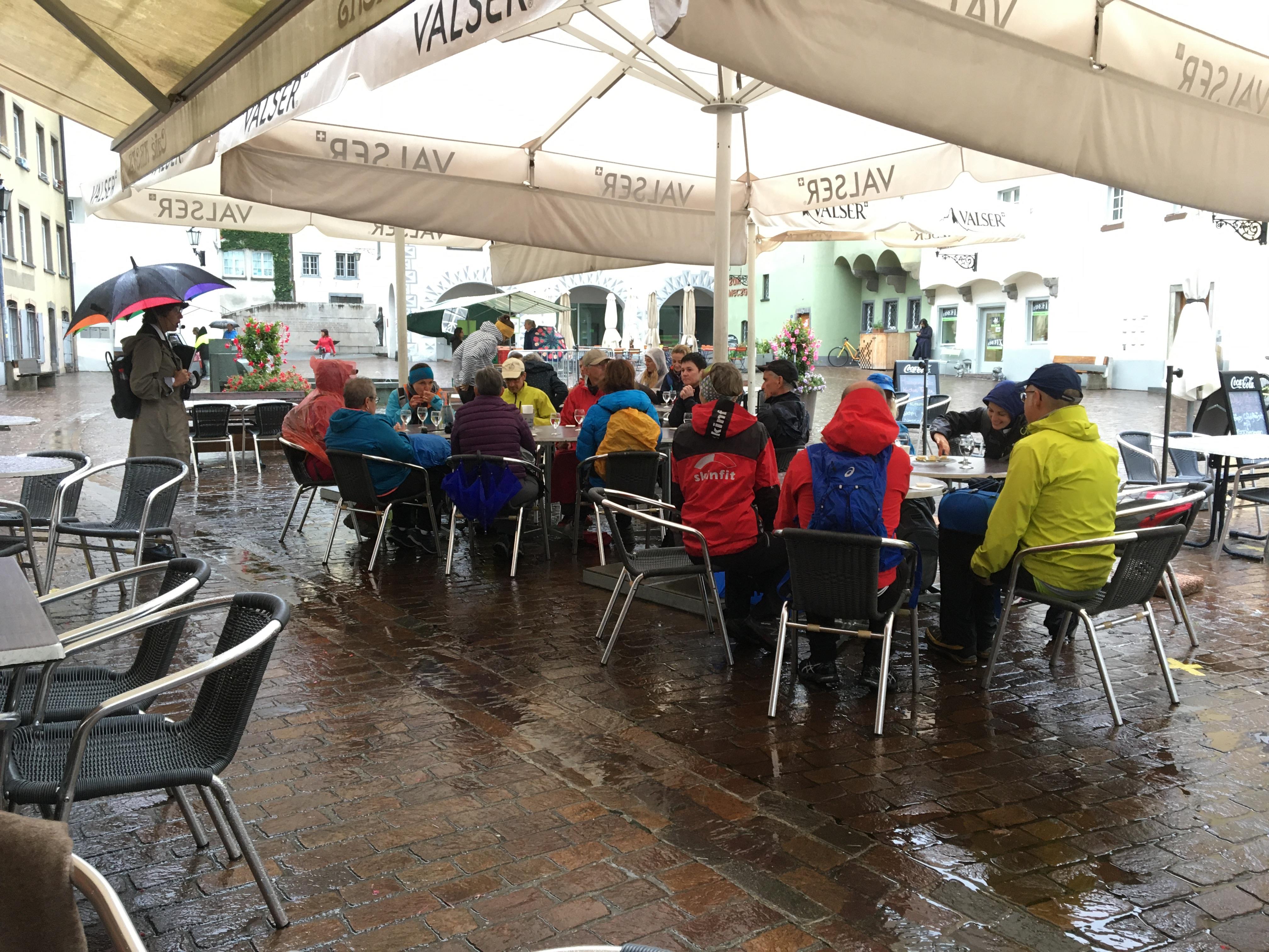Beim Churer "Sushi" regnete es noch.