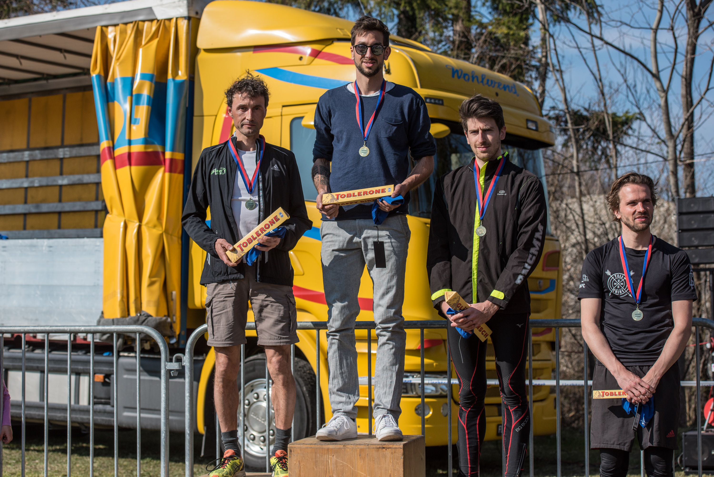 Siegerehrung Herren, lange Strecke