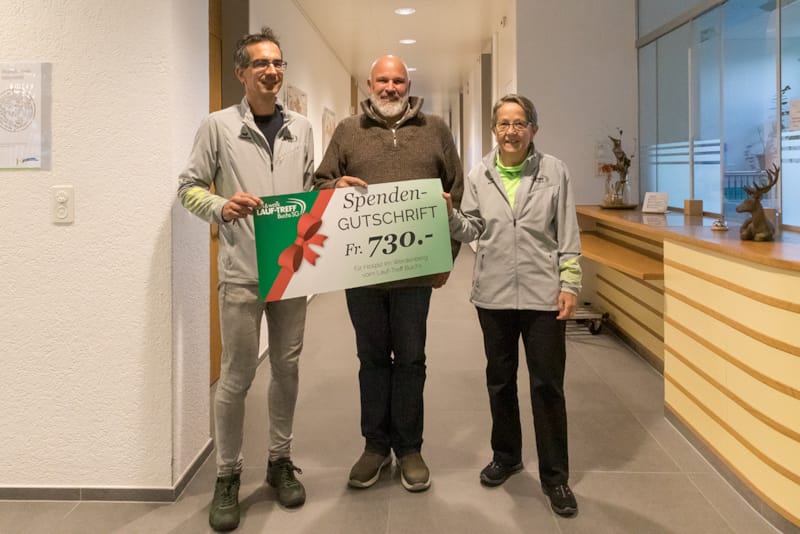 Swissultra-Spendenübergabe an das Hospiz im Werdenberg