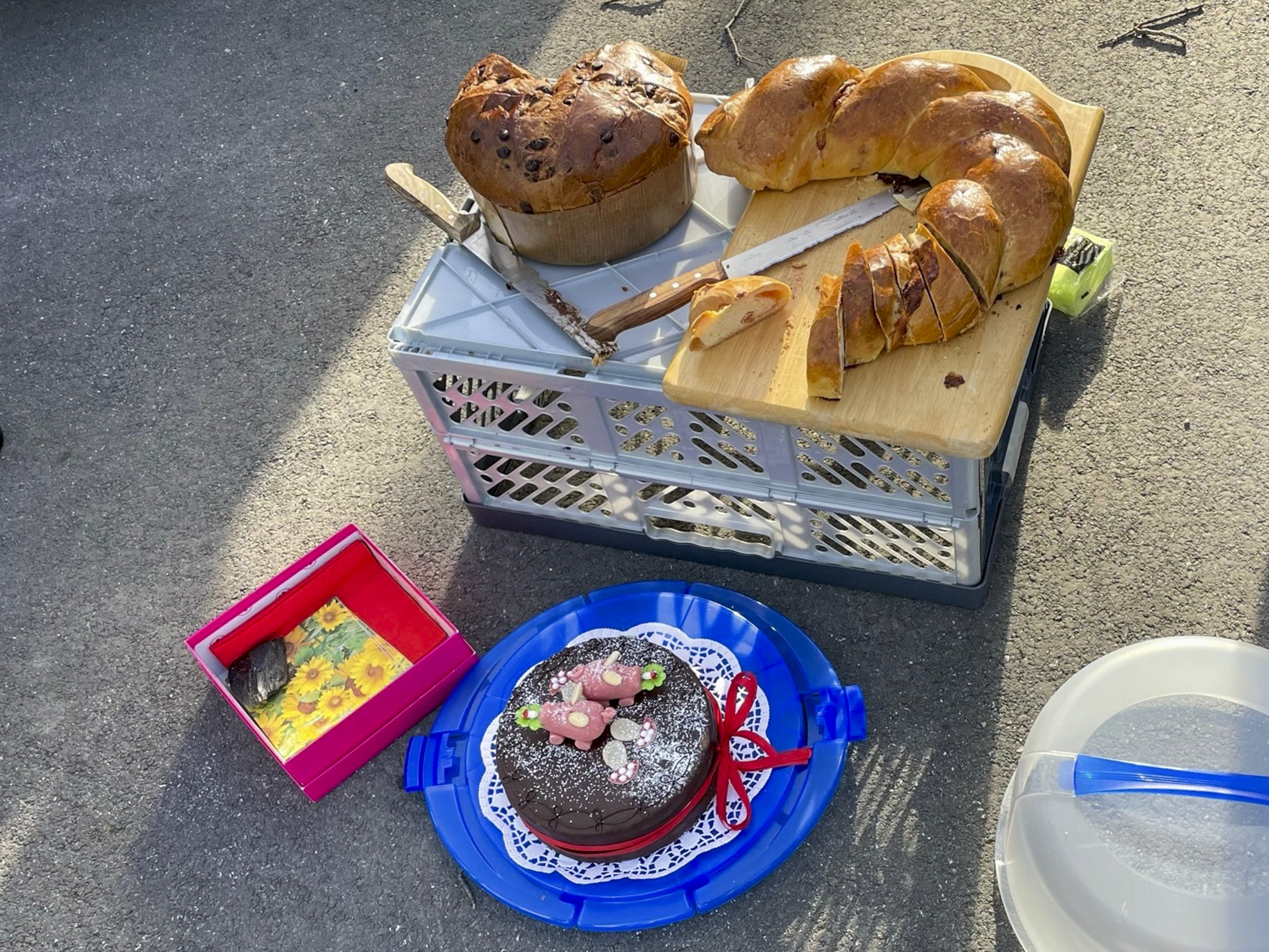 Der schon legendäre Speckzopf von Heidi darf nicht fehlen.