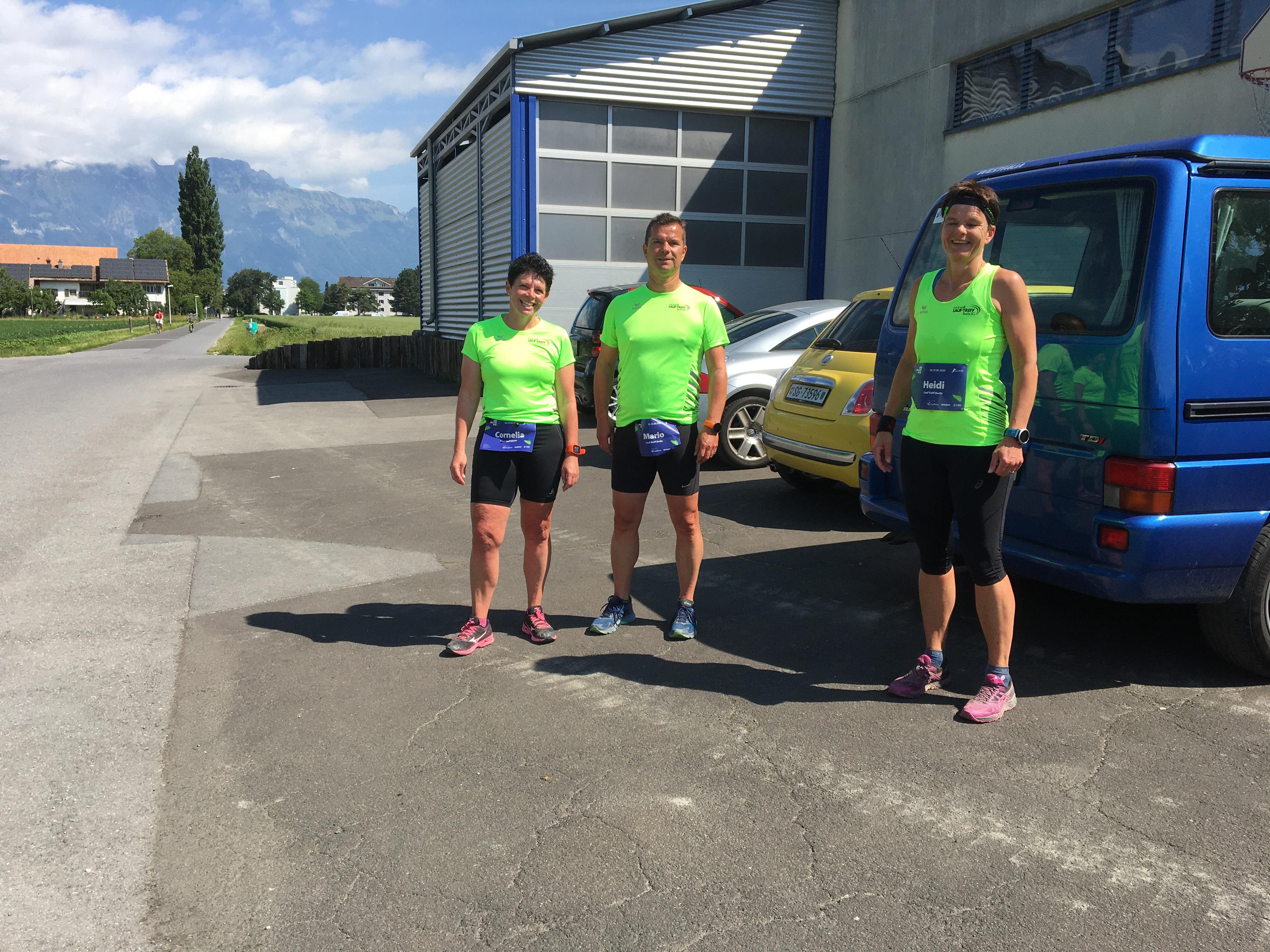 Cornelia, Mario, Heidi: Am Start zur Sonntagsrunde