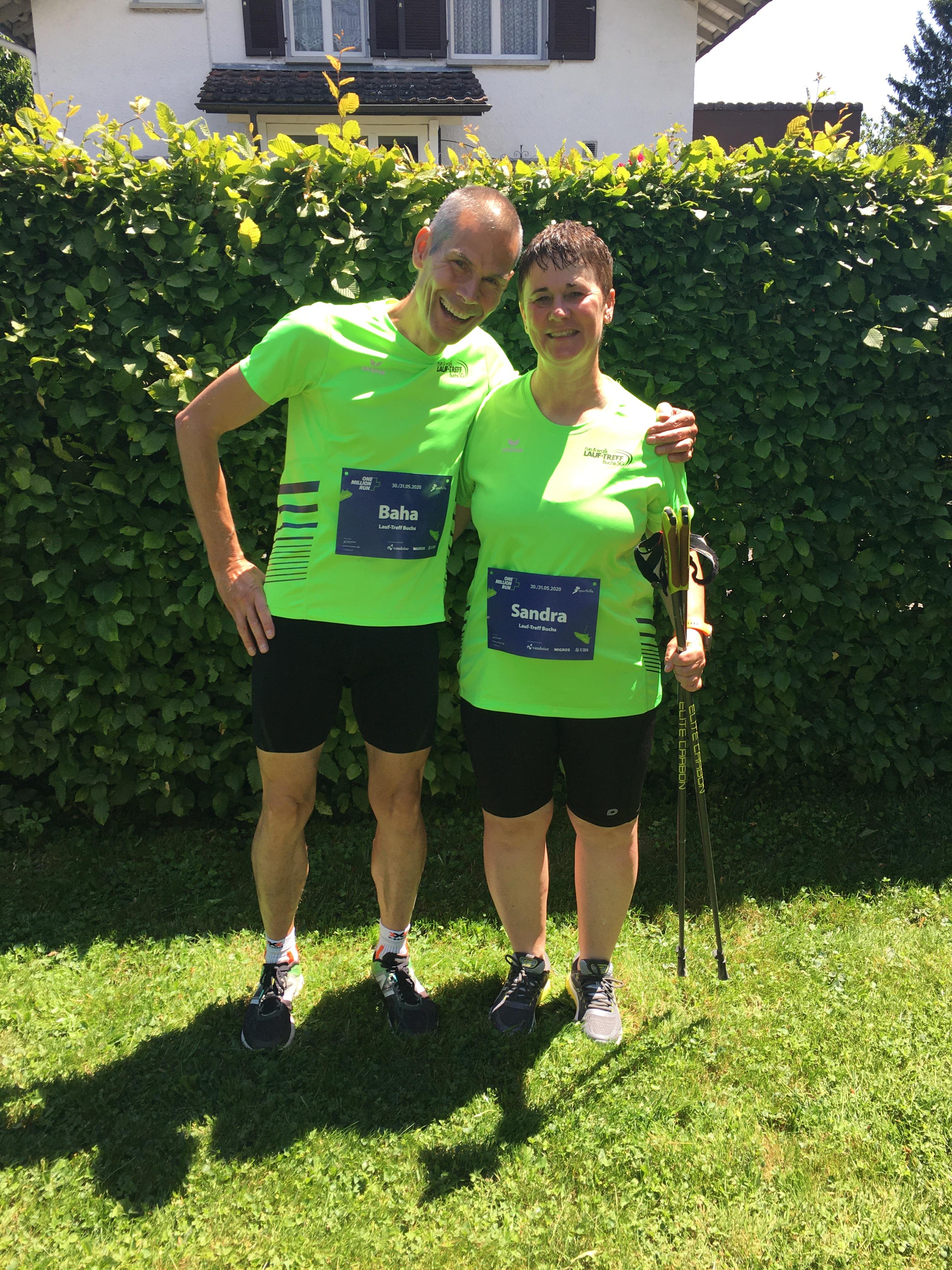 Baha und Sandra haben zusammen 140km geschafft.