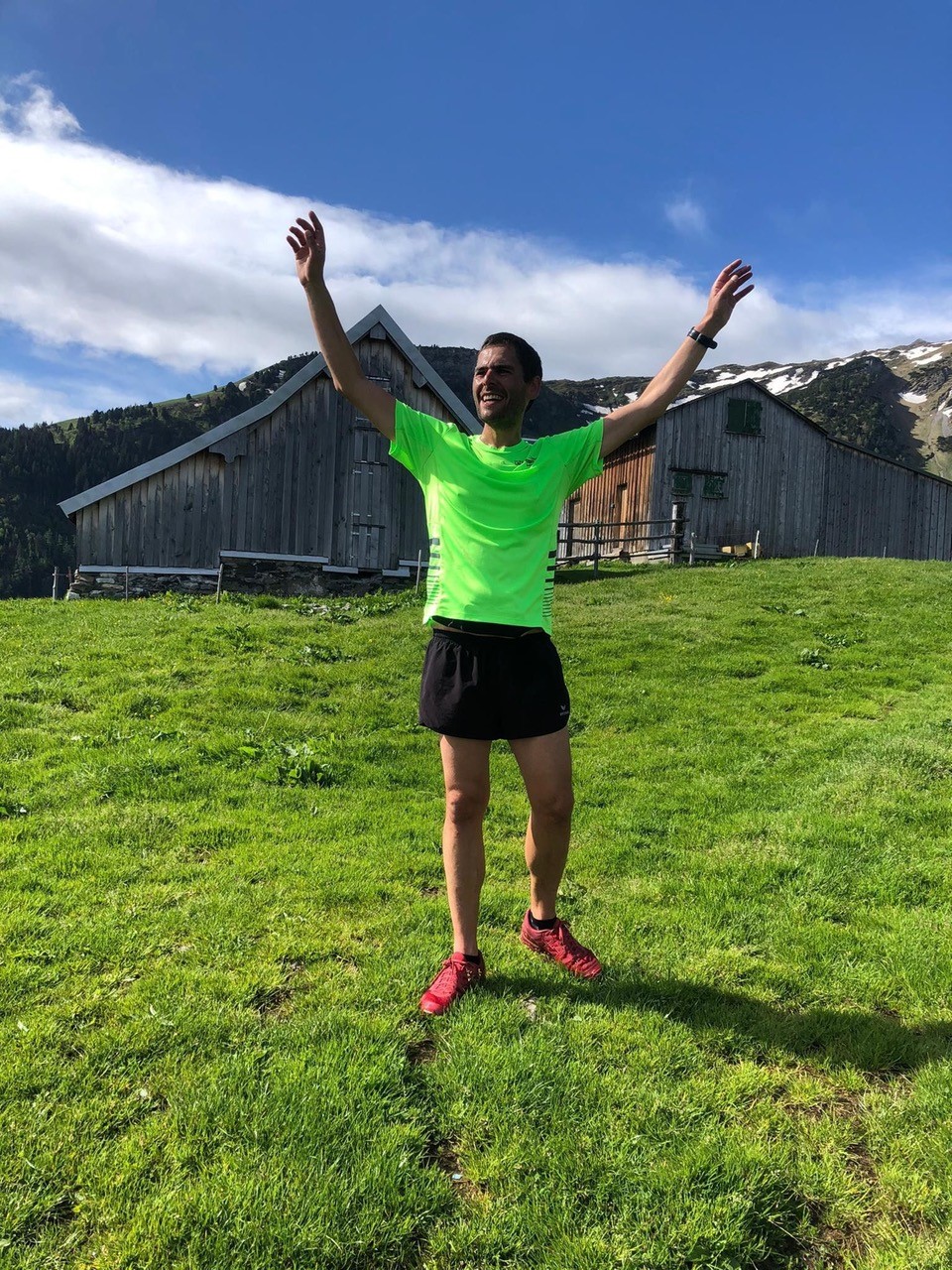 Geschafft - Marco im Ziel auf 1451müM