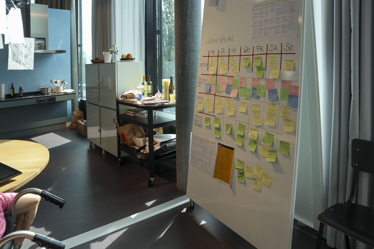 der Alltag ist für jedes WG-Mitglied sehr strukturiert