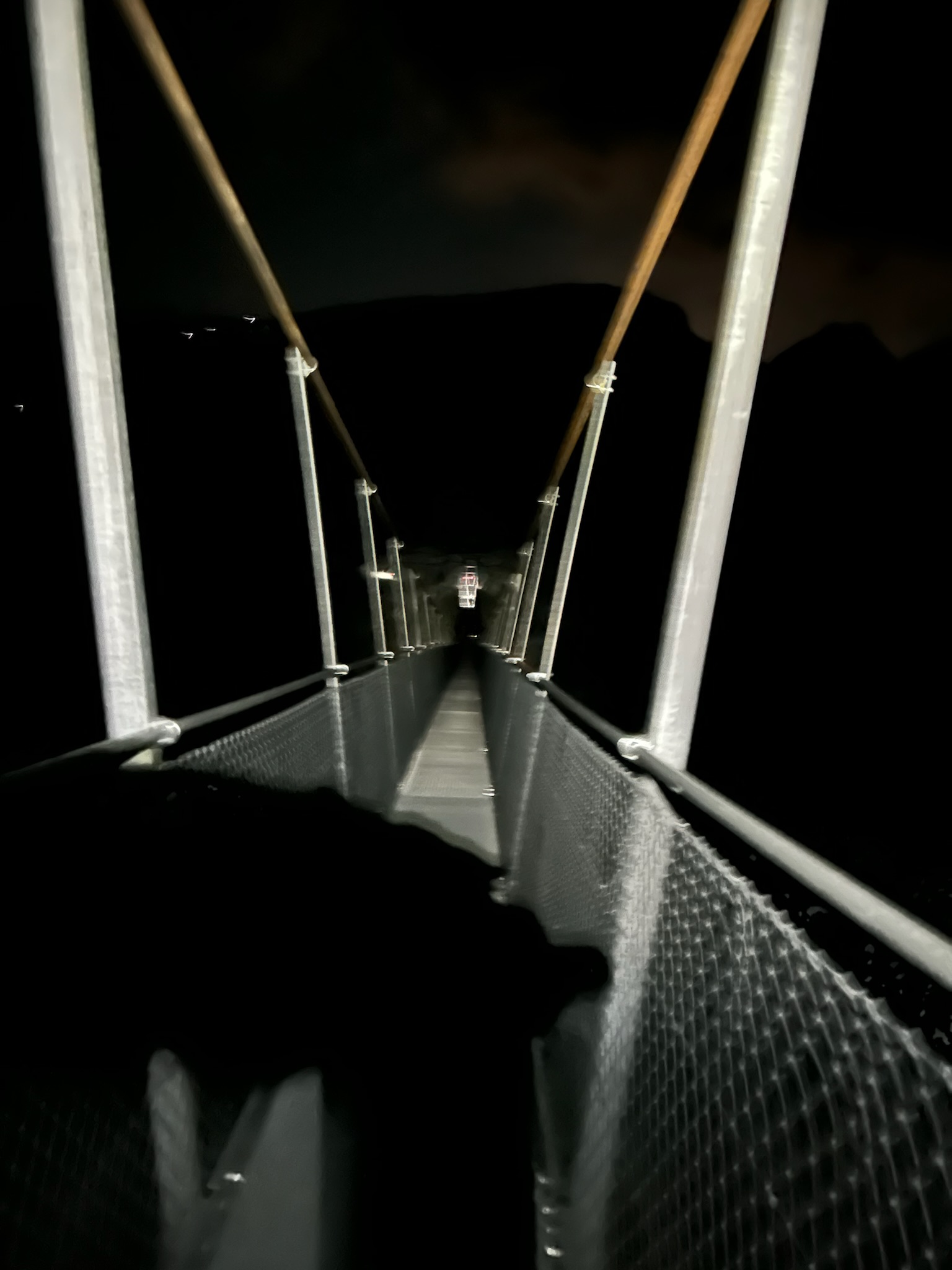 Die Hängebrücke zur Panossière