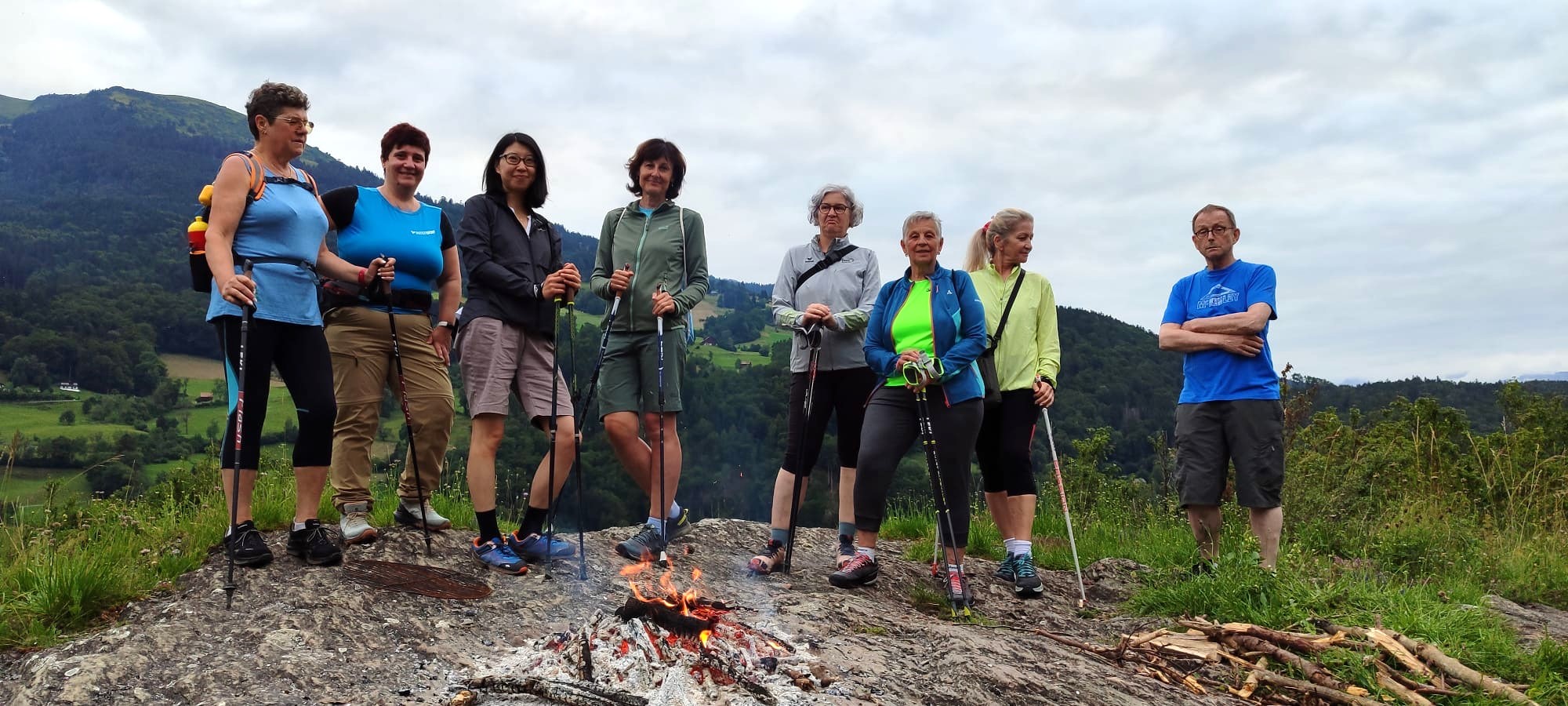 Die Walkerinnen und Walker auf dem Ansaspitz, 17. Juli 2024
