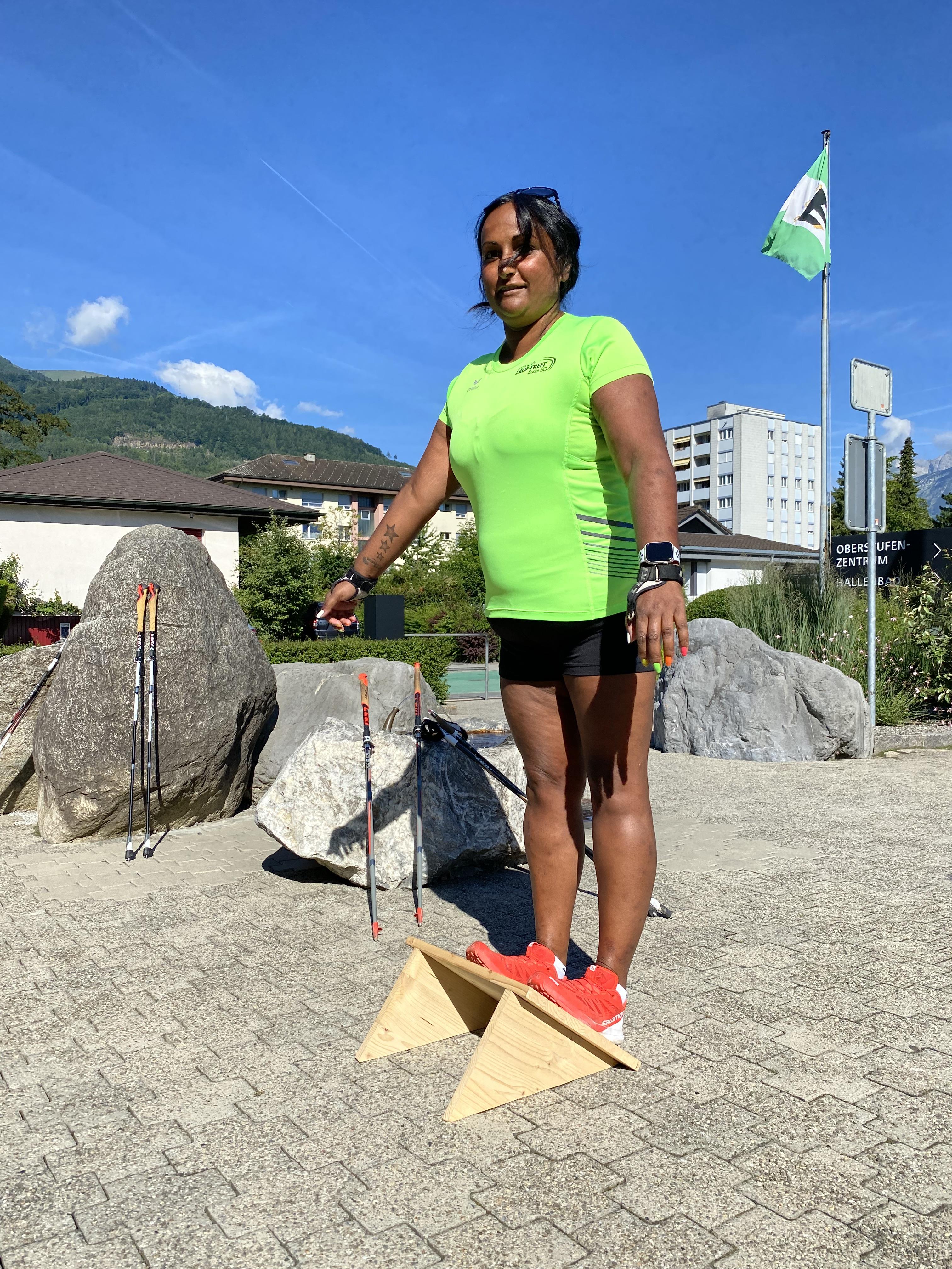 Wadenmuskulatur dehnen, gar nicht so einfach