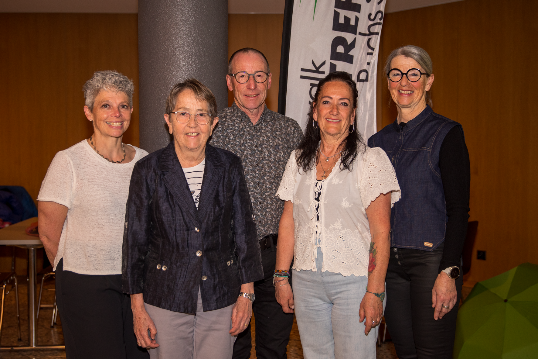 Die Geehrten: Cornelia, Hilde, Hampi, Silvana, Johanna