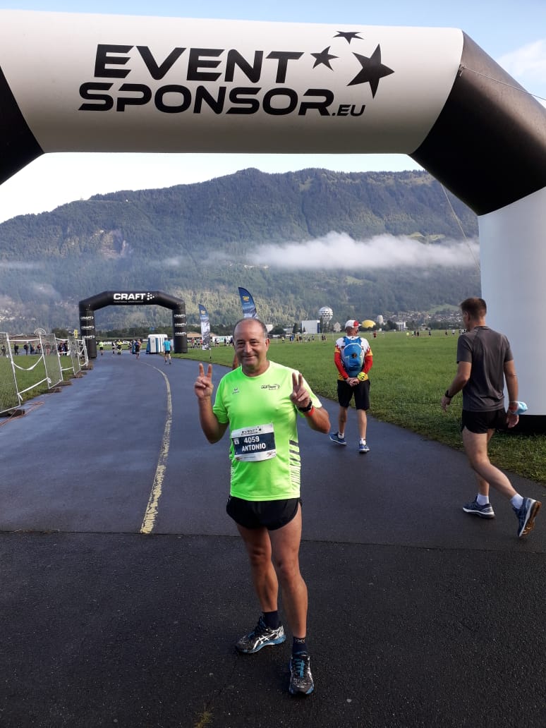 Antonio vor dem Start