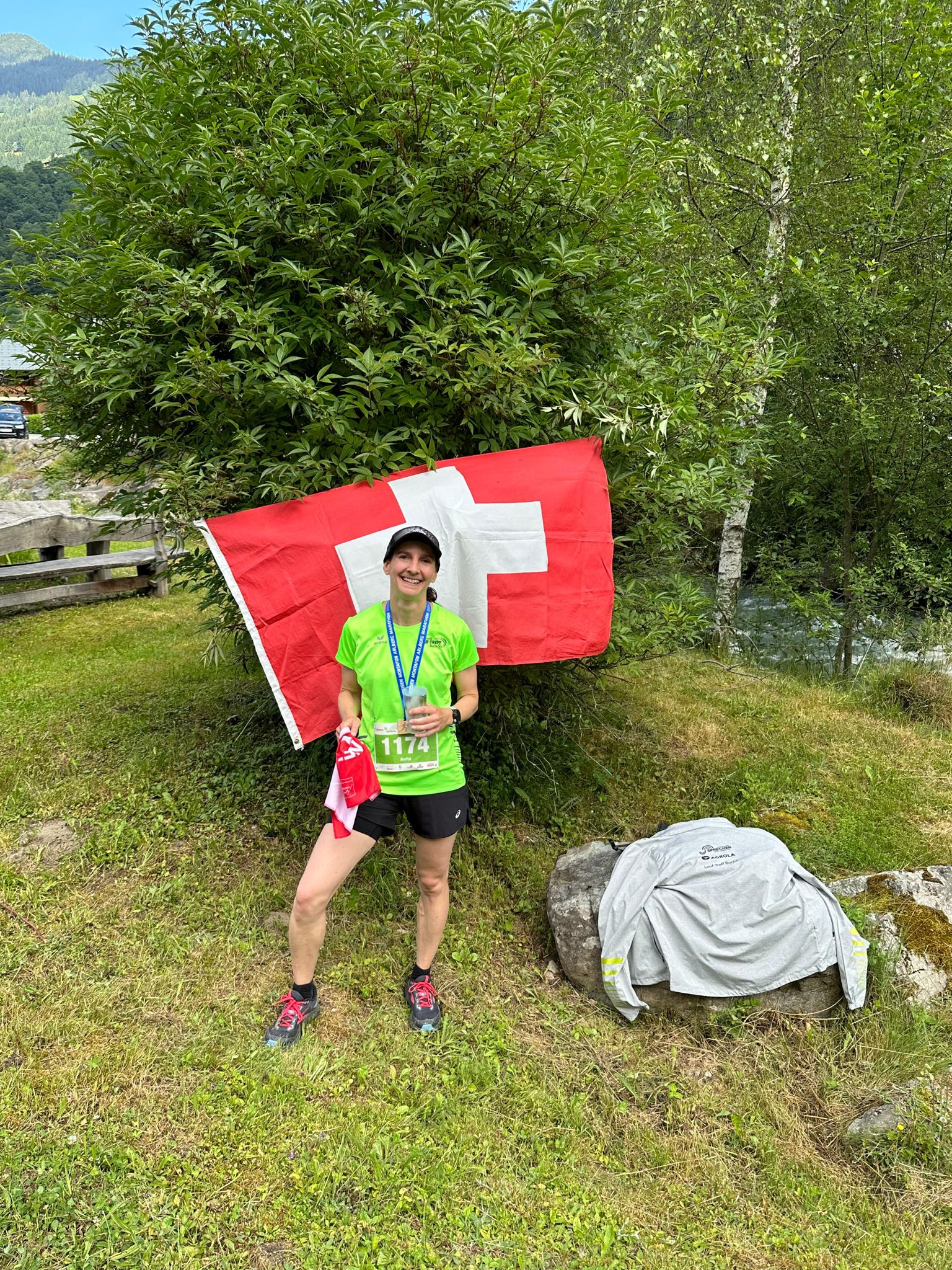 Anita bereits im Ziel