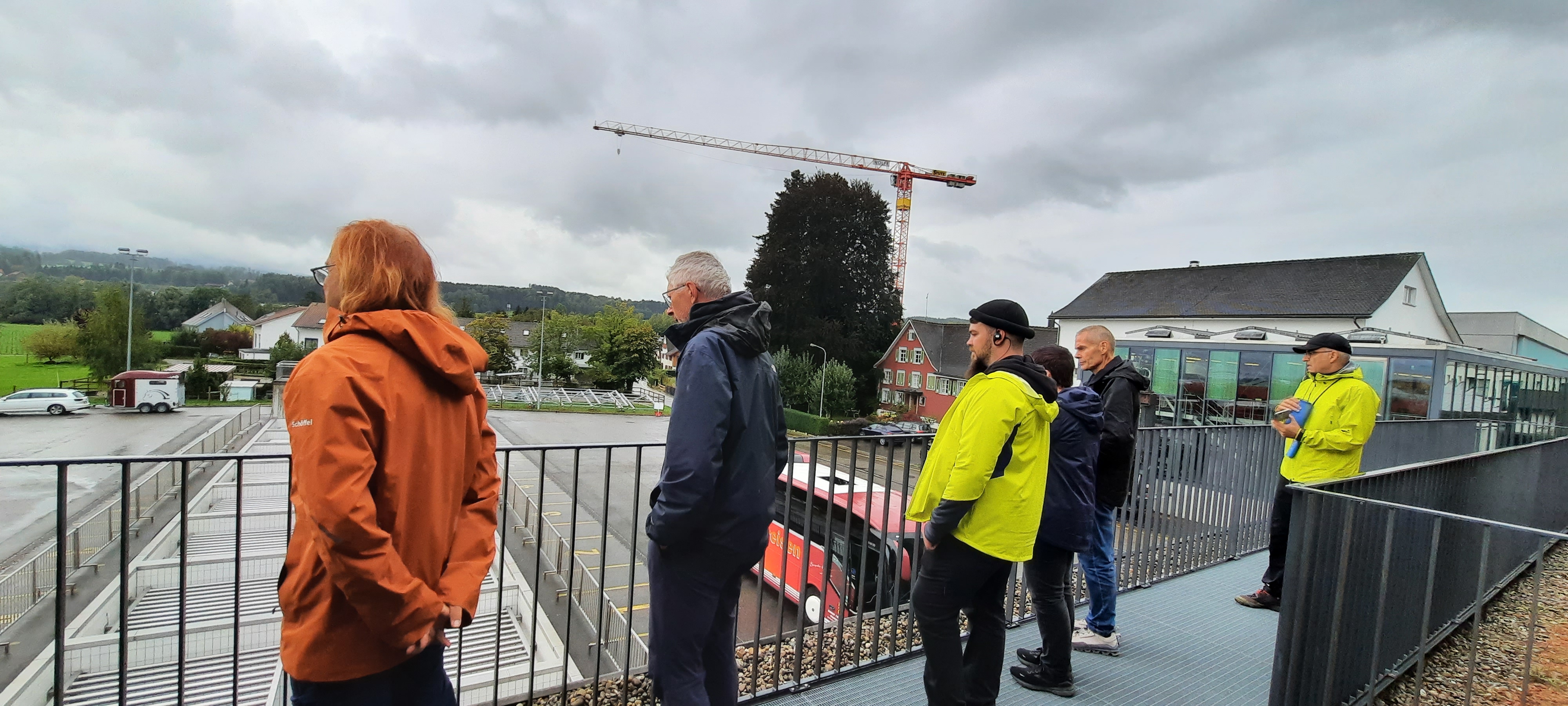 Blick auf die Anlieferungsbehälter